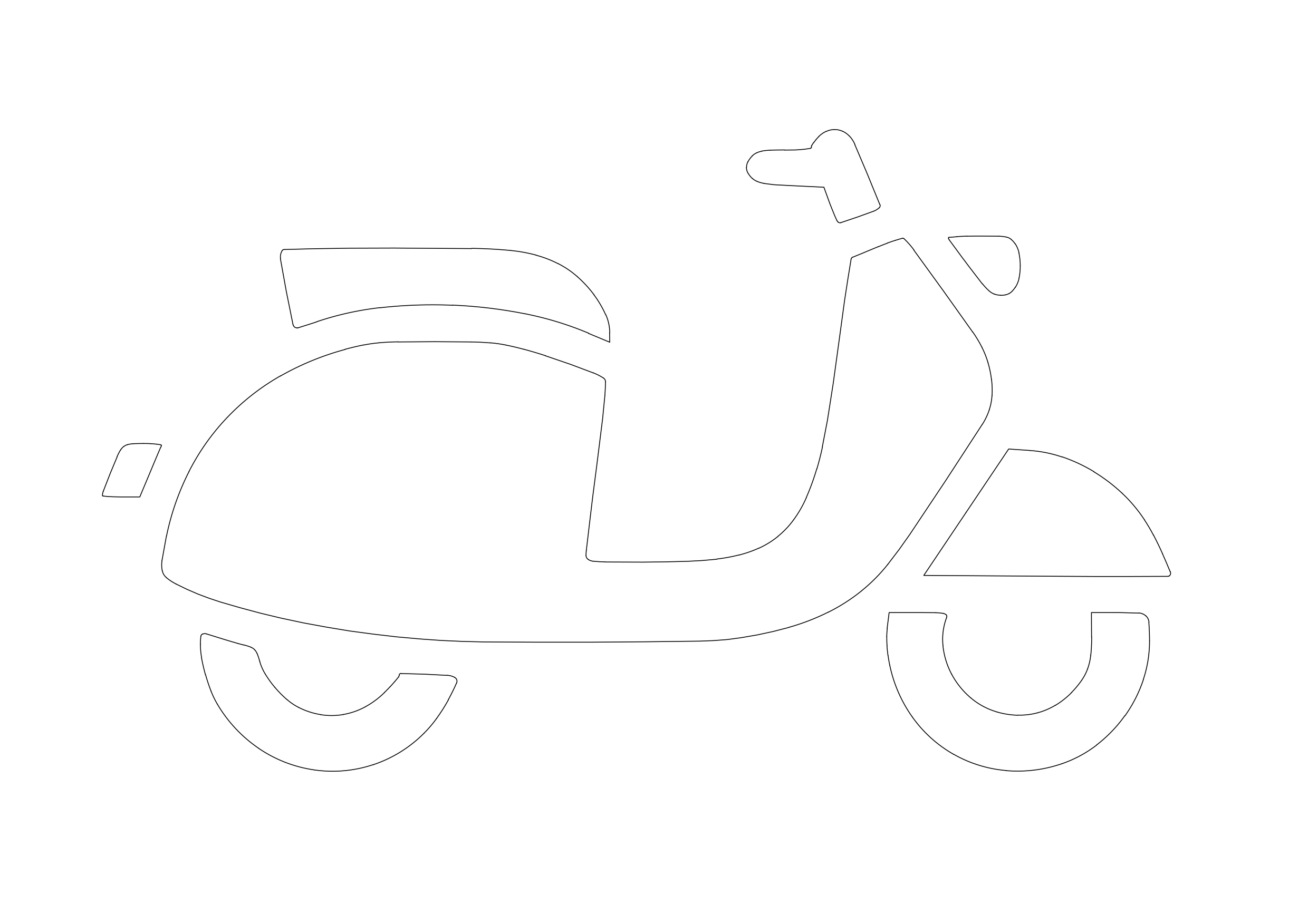 Free Bike Symbol CAD Block Icon – DWG, DXF, PDF Format
