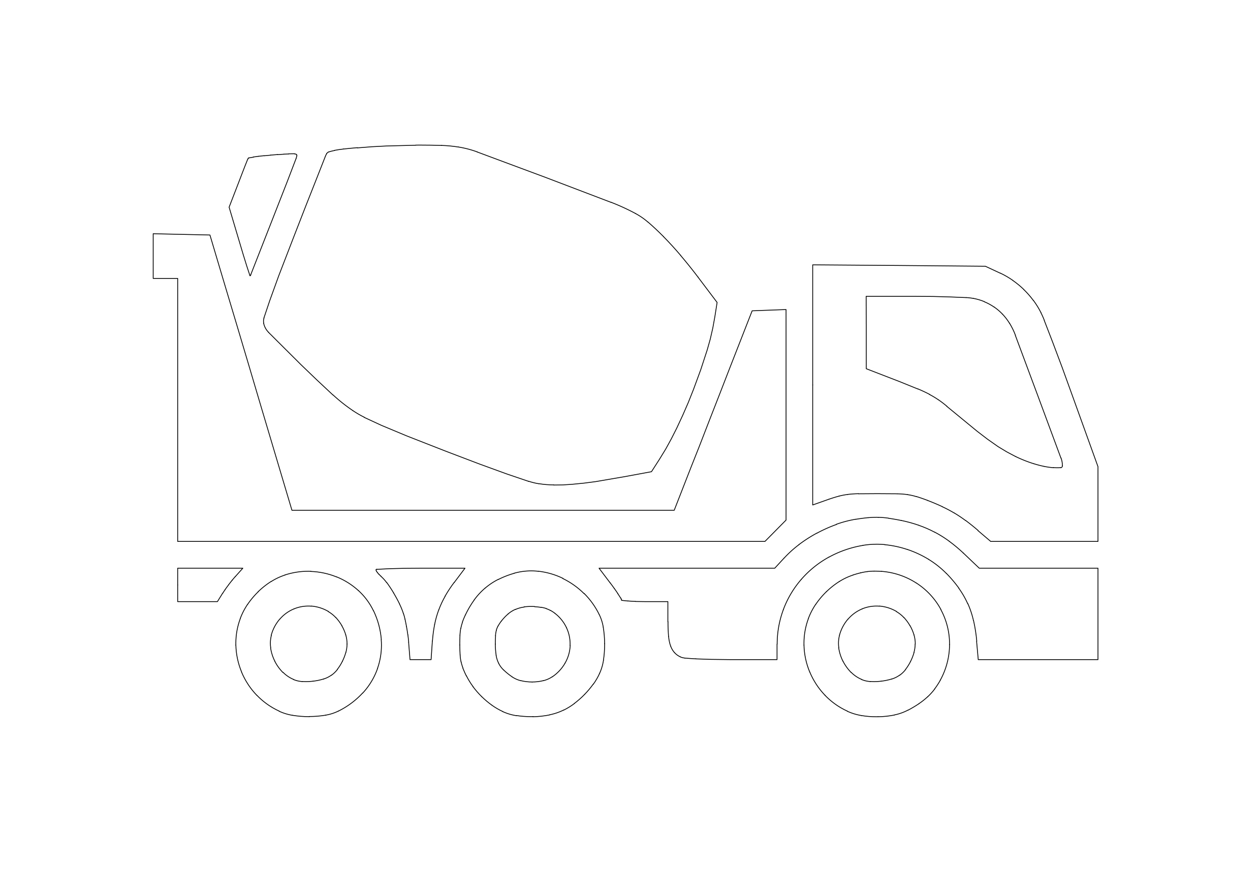 Free Construction Vehicle Symbol CAD Block Icon – DWG, DXF, PDF Format
