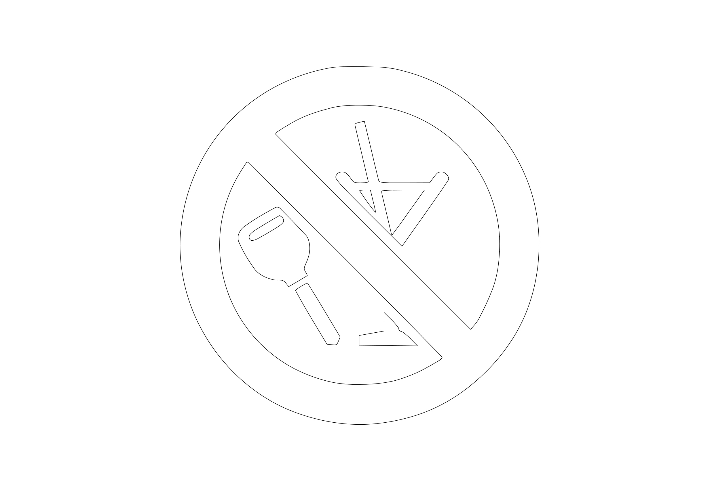 Free No Drinking and Driving Symbol CAD Block Icon – DWG, DXF, PDF Format