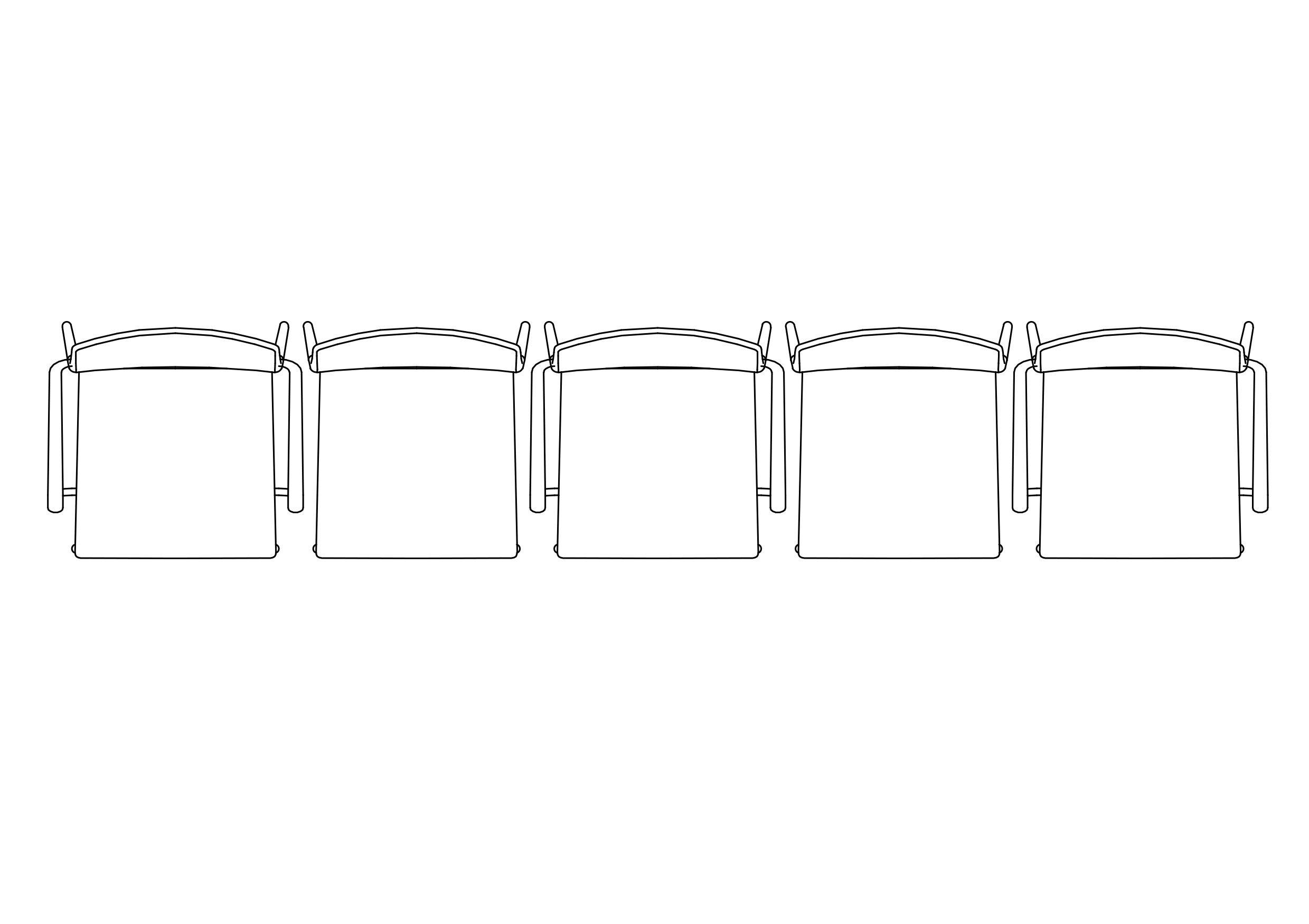 Free Waiting Area Chairs CAD Block – DWG, DXF, PDF Format