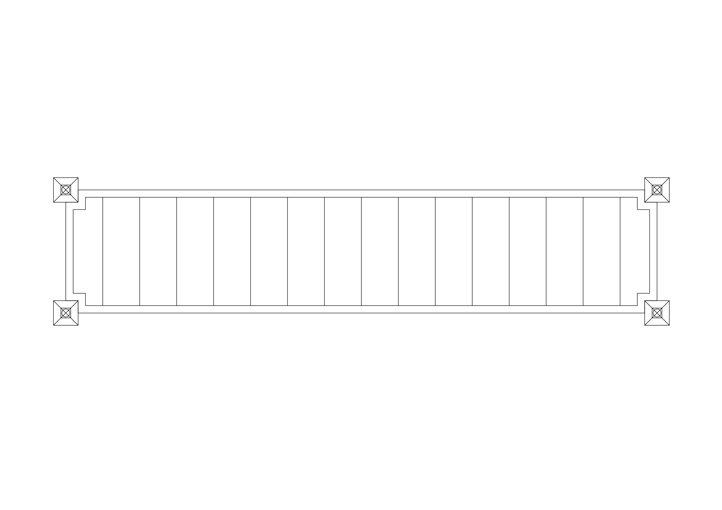 Free Pergola Top View CAD Block – DWG, DXF, PDF Format