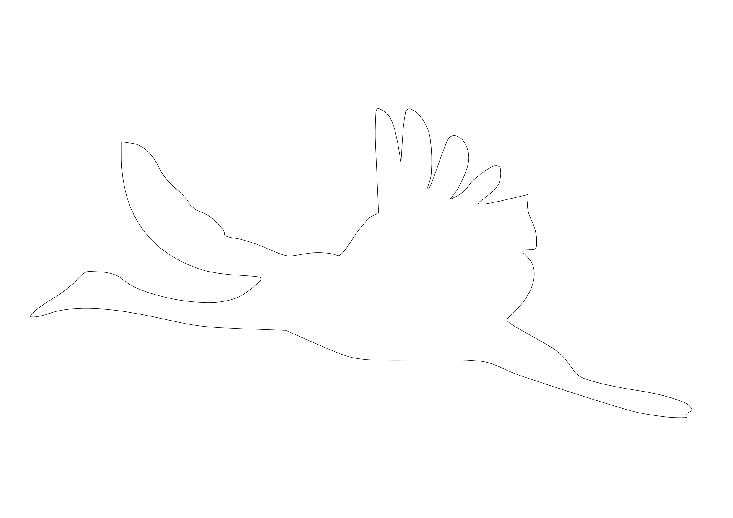 Free Swan CAD Block – DWG, DXF, PDF Format