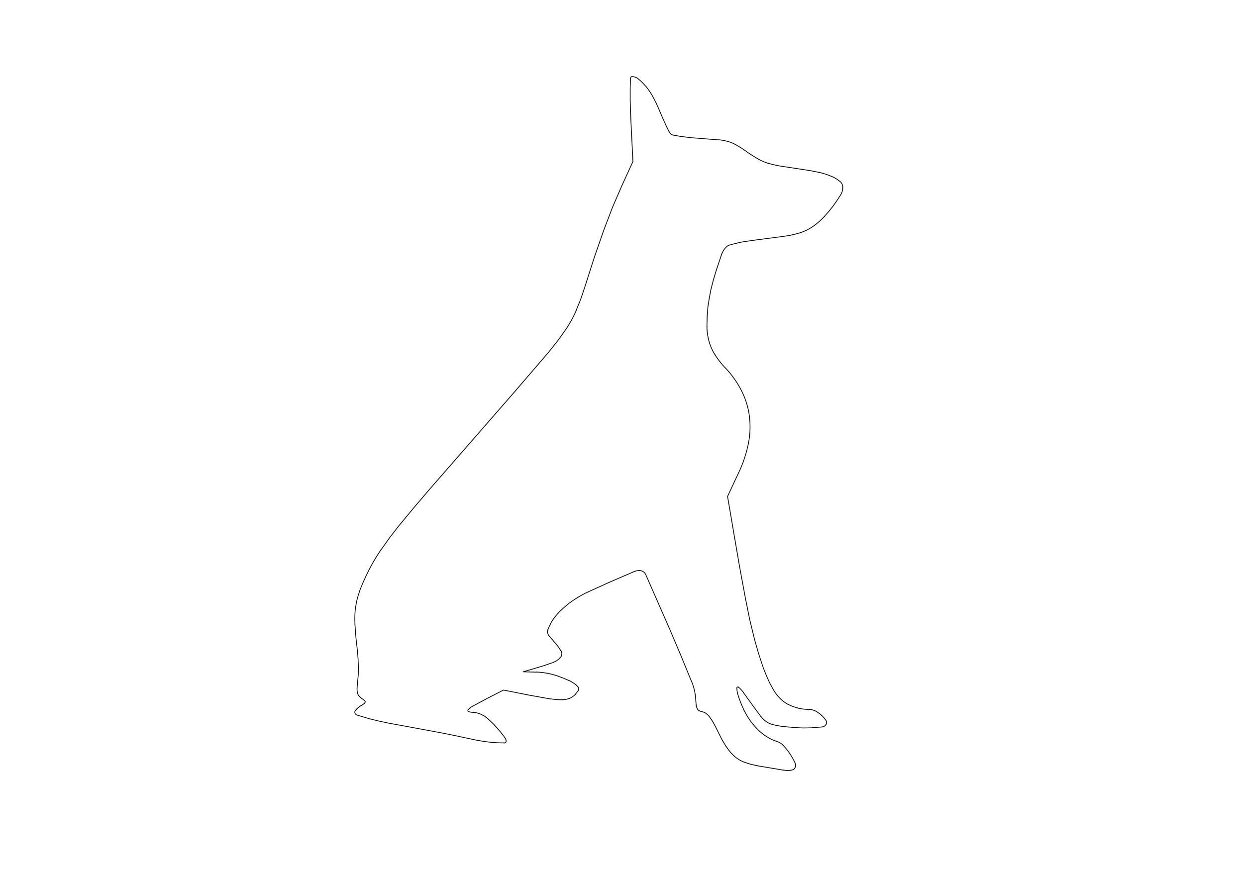 Free Dog CAD Block – DWG, DXF, PDF Format