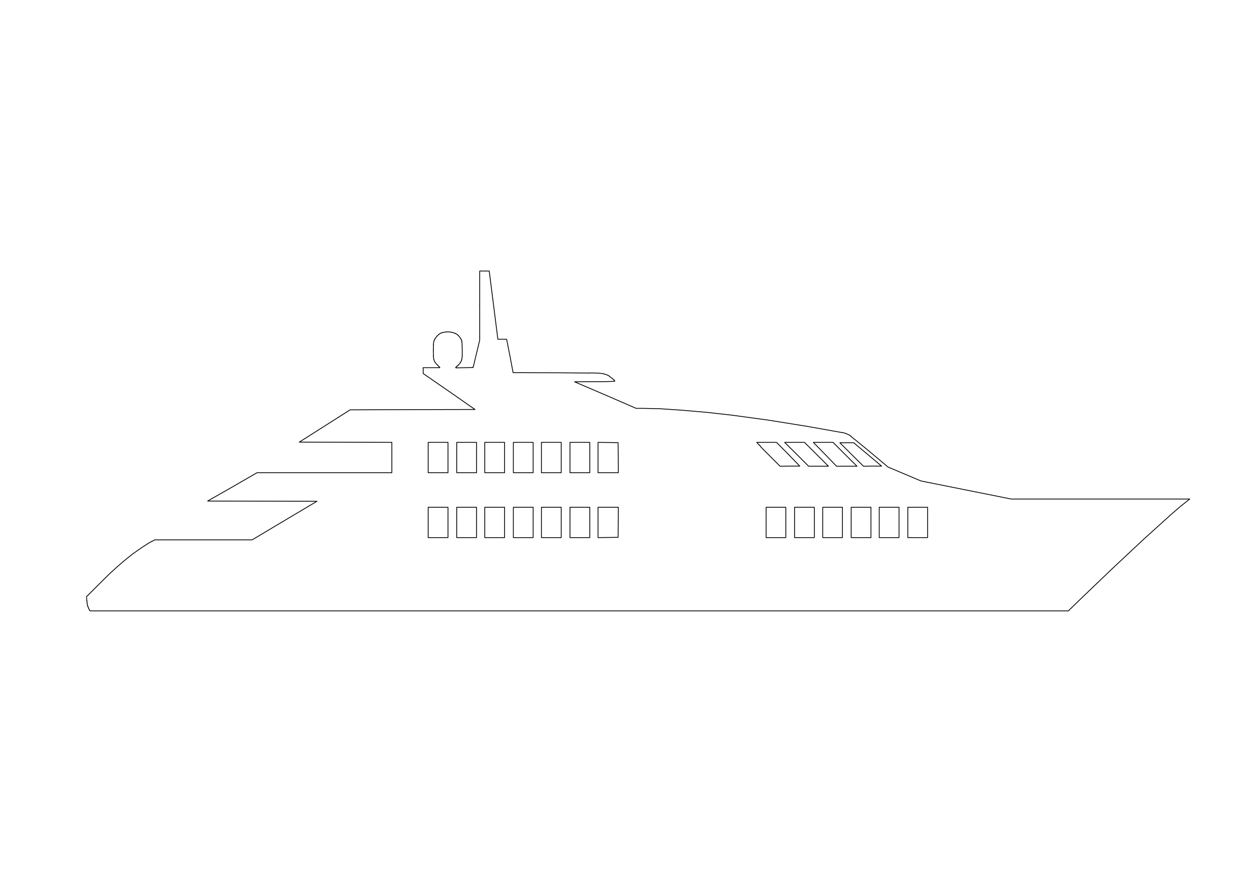 Free Boat Elevation CAD Block – DWG, DXF, PDF Format