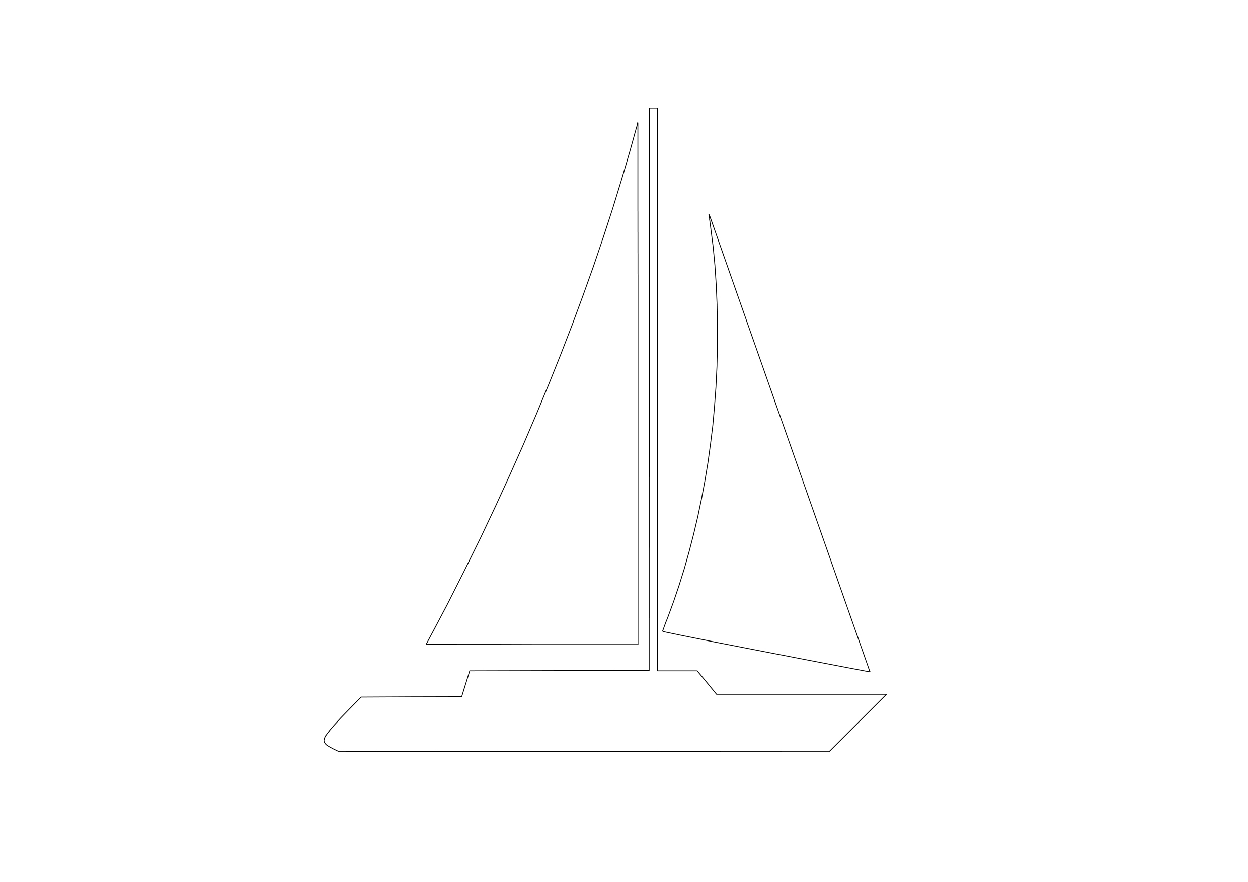 Free Boat Elevation CAD Block – DWG, DXF, PDF Format