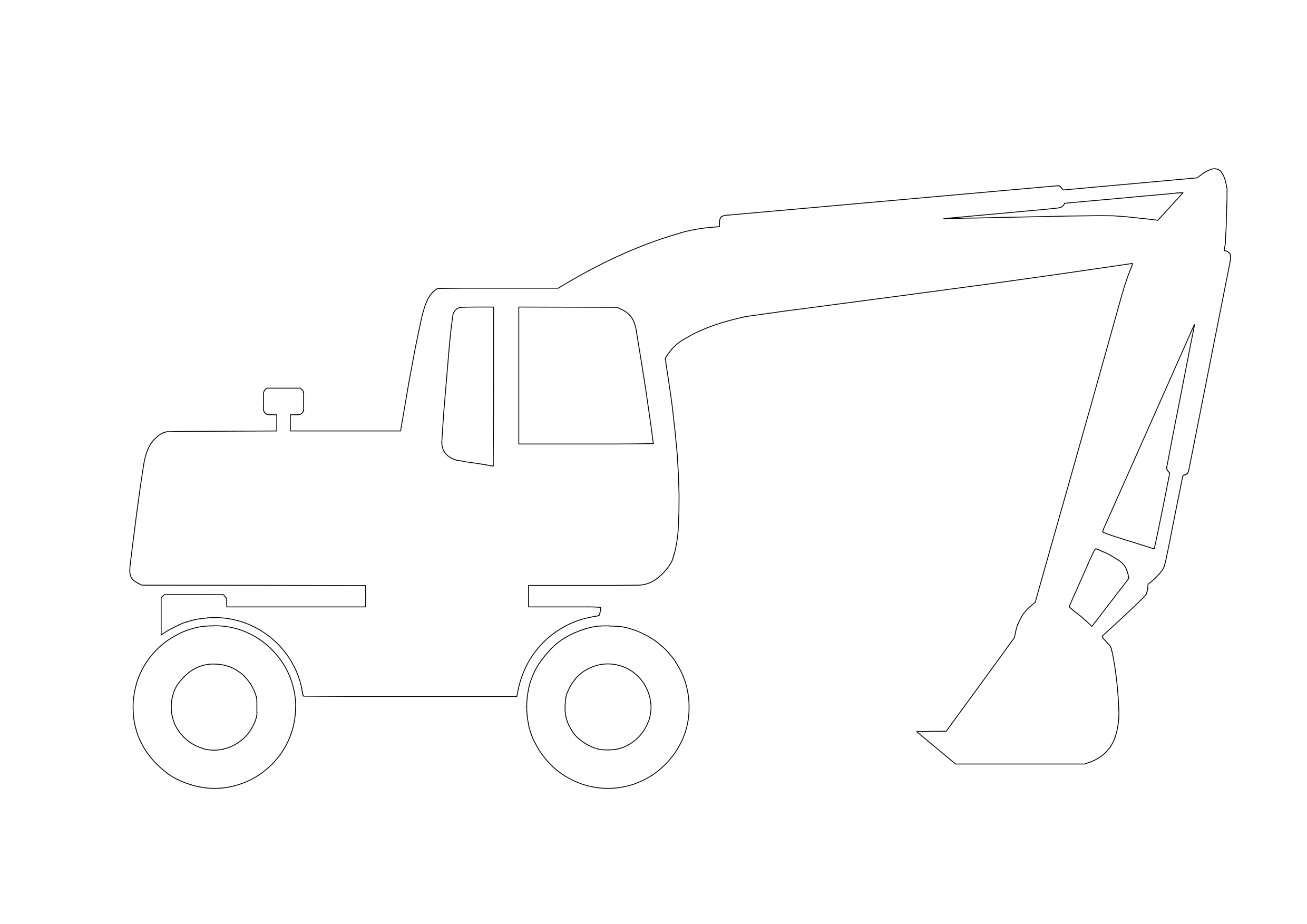 Free Construction Vehicle Elevation CAD Block – DWG, DXF, PDF Format