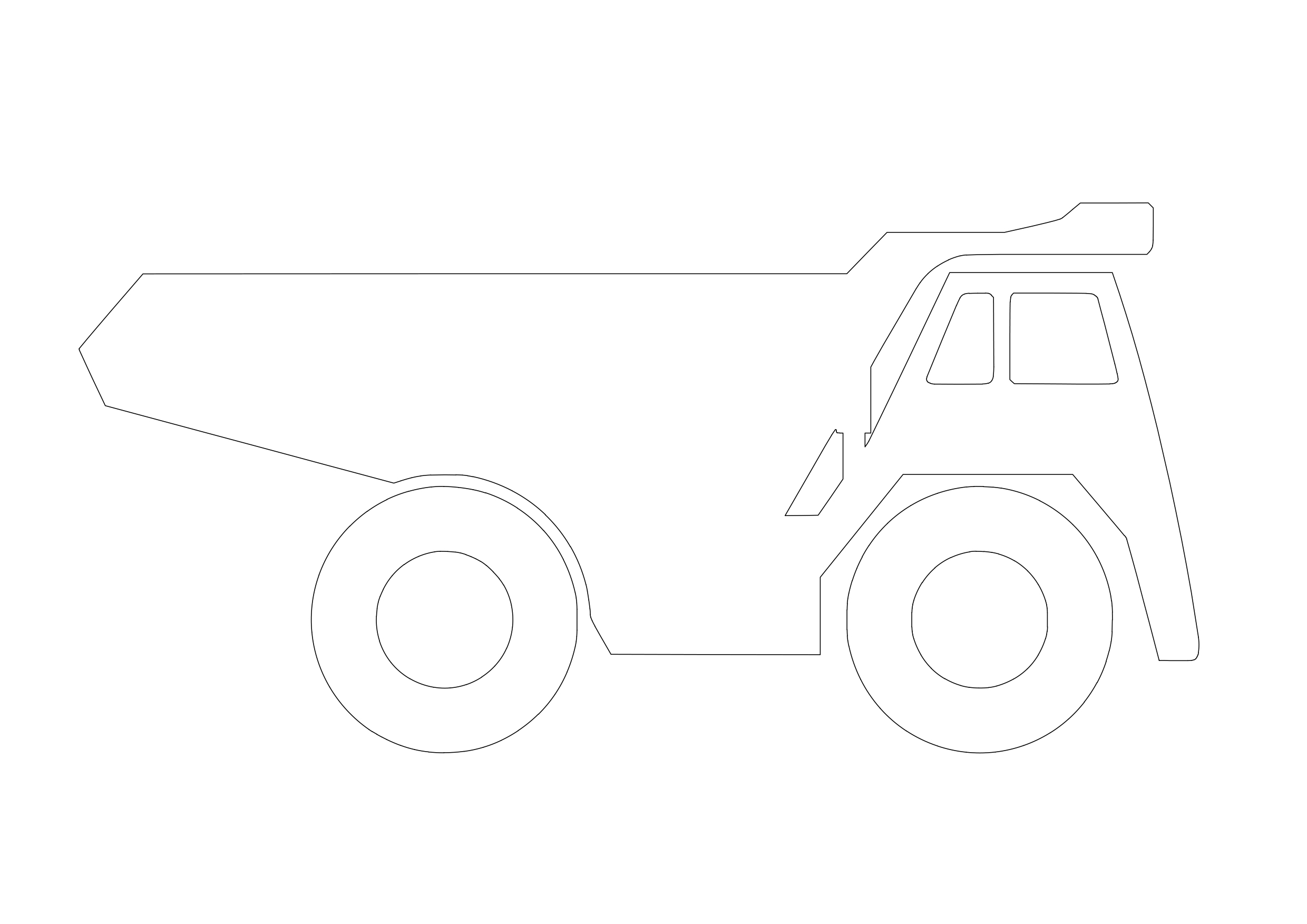 Free Construction Vehicle Elevation CAD Block – DWG, DXF, PDF Format