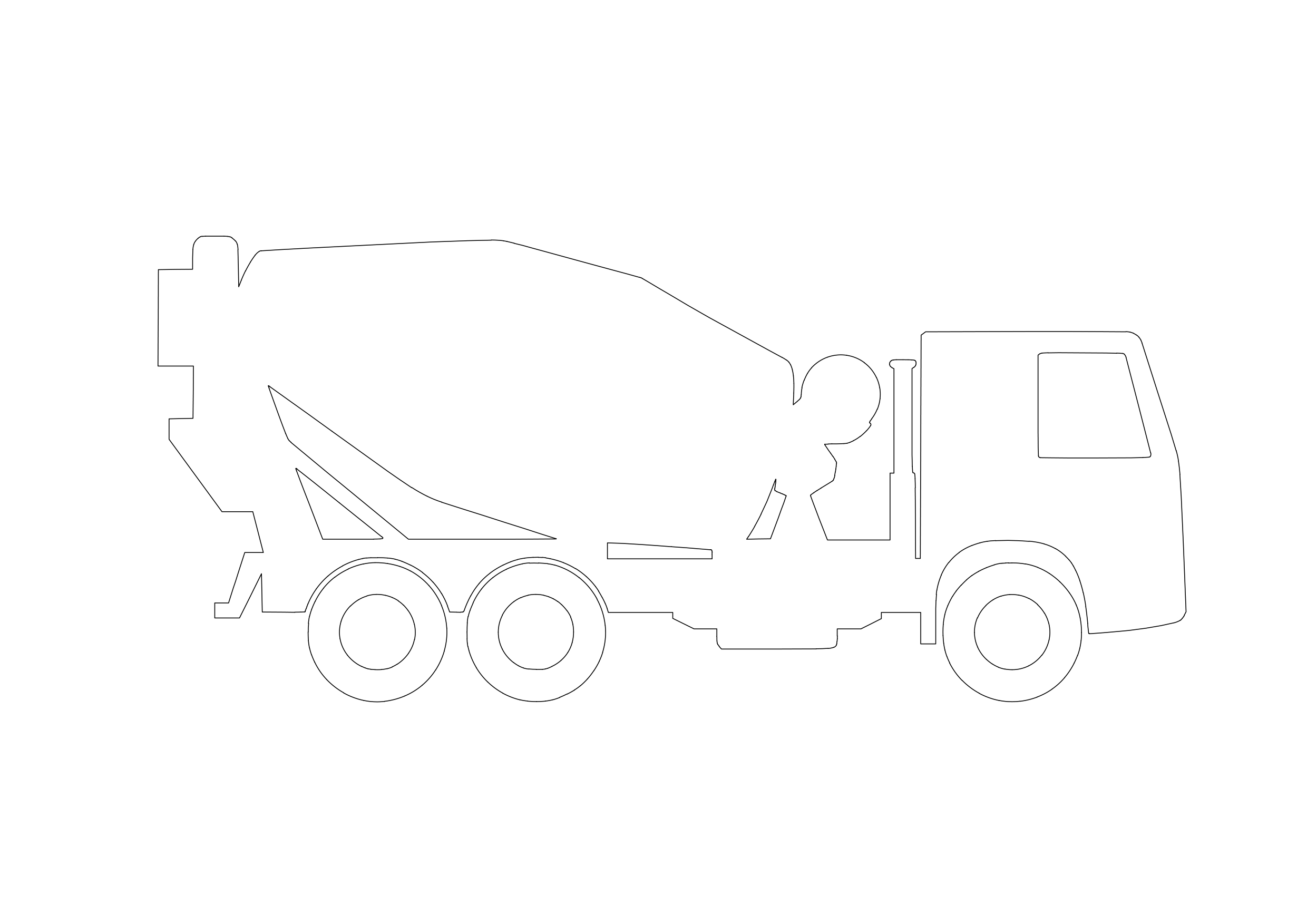 Free Construction Vehicle Elevation CAD Block – DWG, DXF, PDF Format