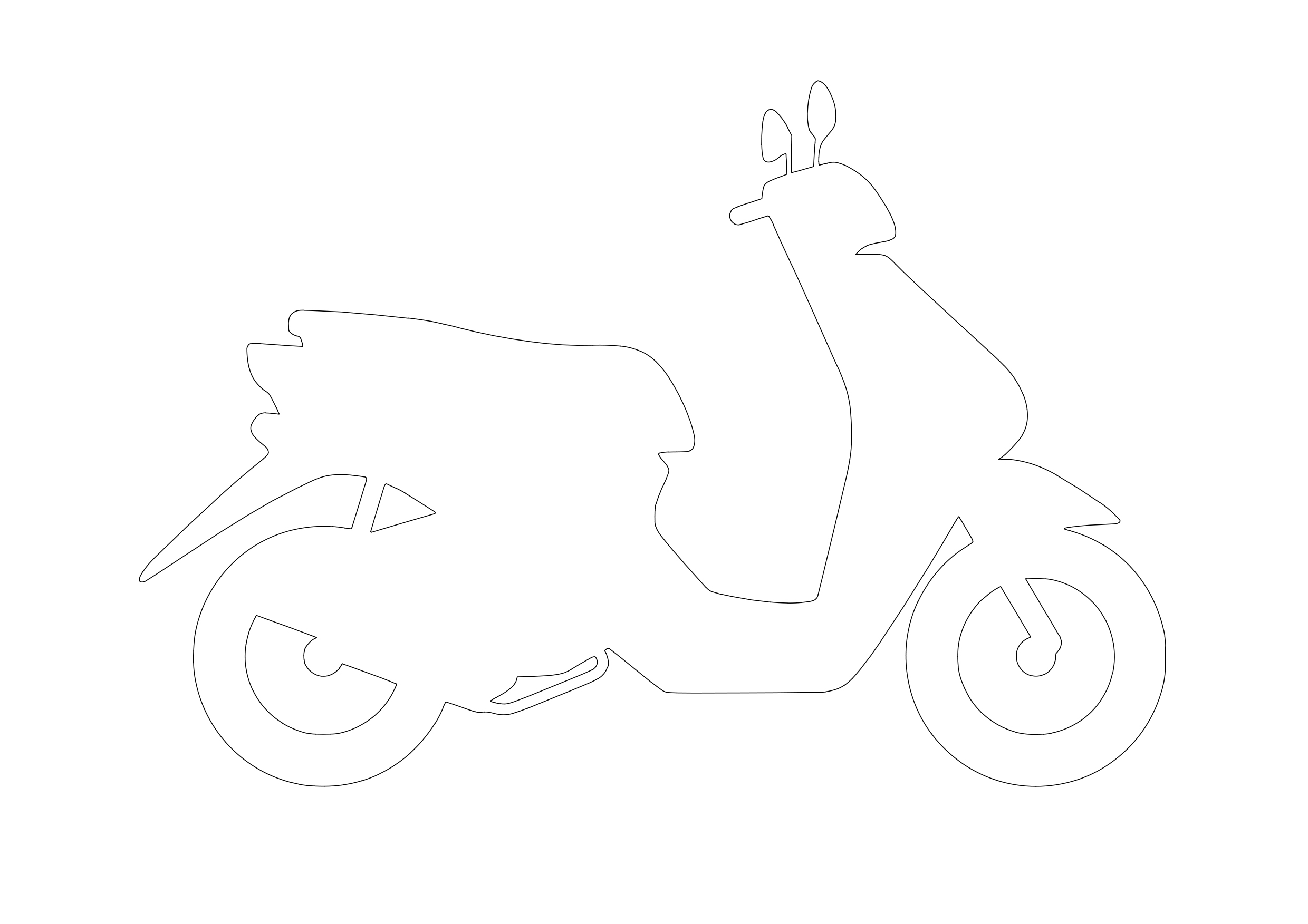 Free Bike Elevation CAD Block – DWG, DXF, PDF Format