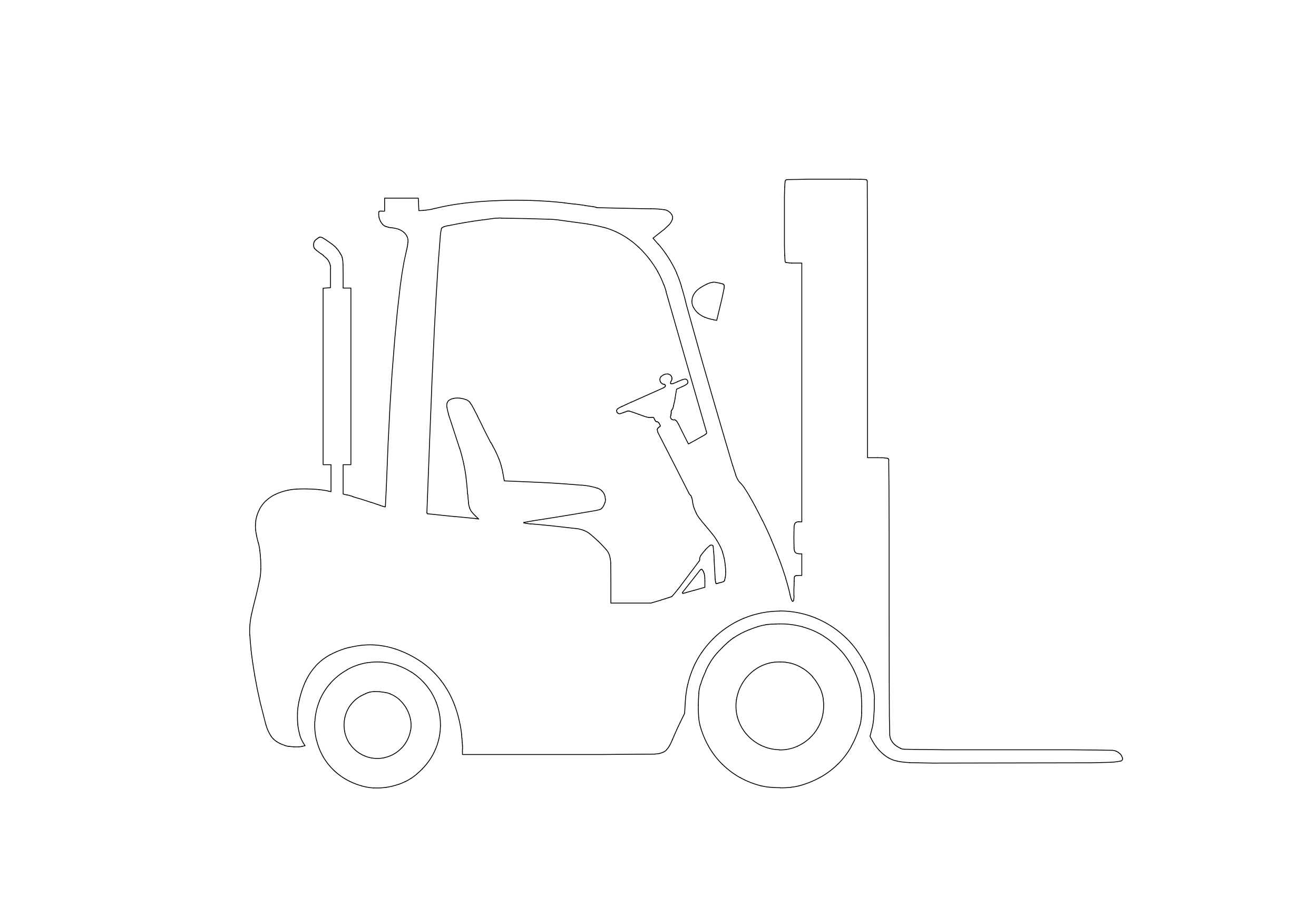 Free Forklift Elevation CAD Block – DWG, DXF, PDF Format