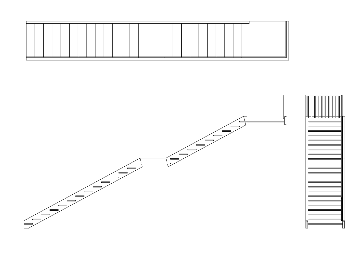 Free Staircase Drawings CAD Drawings – DWG, DXF, PDF Format