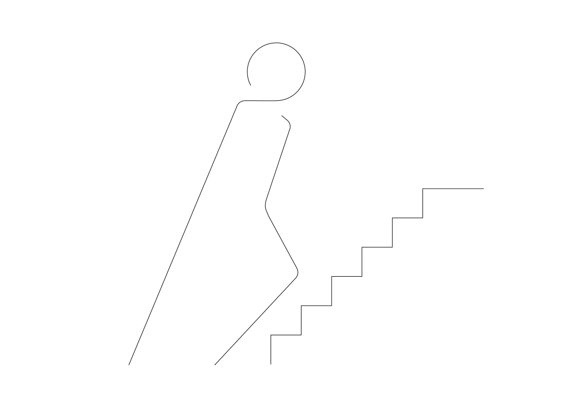 Free Staircase Symbol CAD Block Icon – DWG, DXF, PDF Format