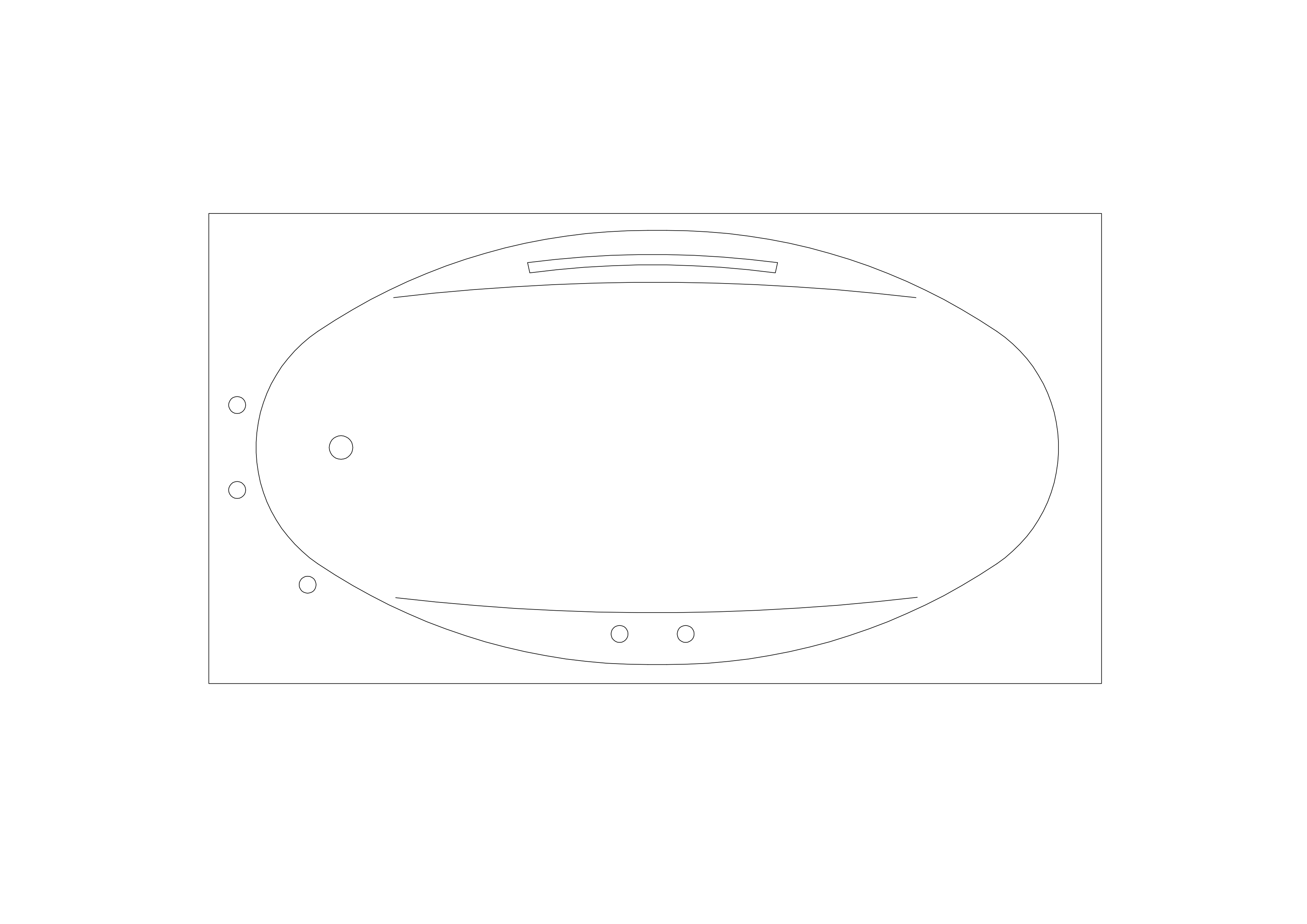 Free Bathtub Top View CAD Block – DWG, DXF, PDF Format