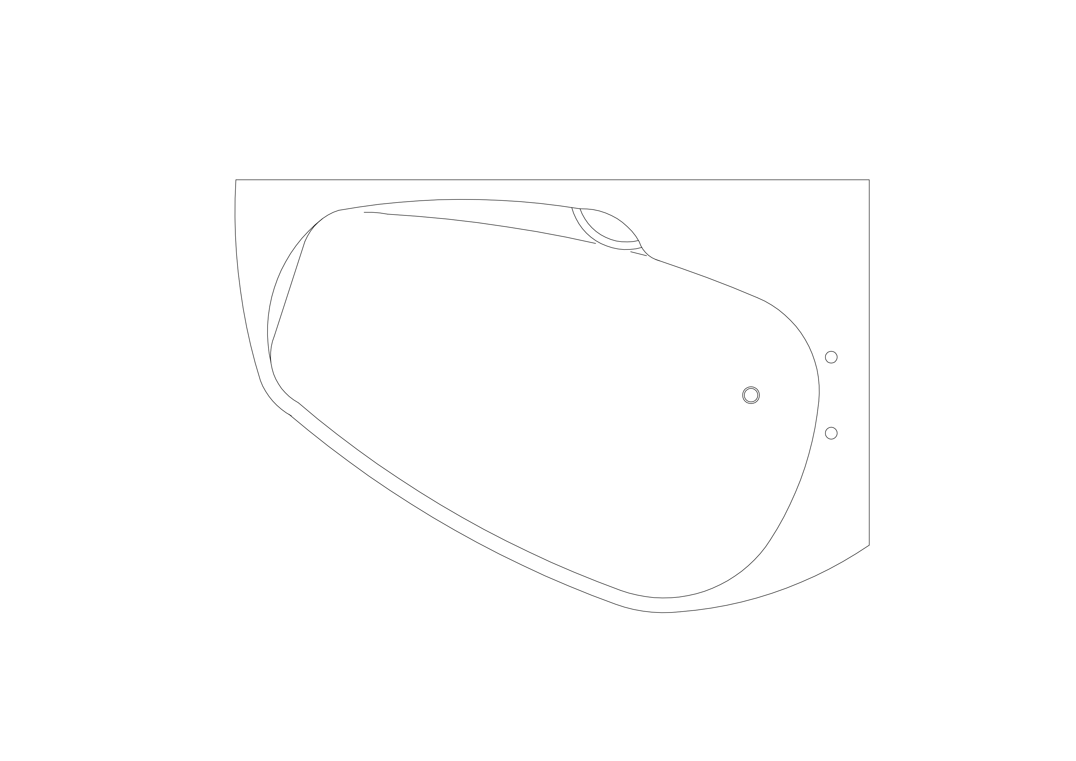 Free Bathtub Top View CAD Block – DWG, DXF, PDF Format