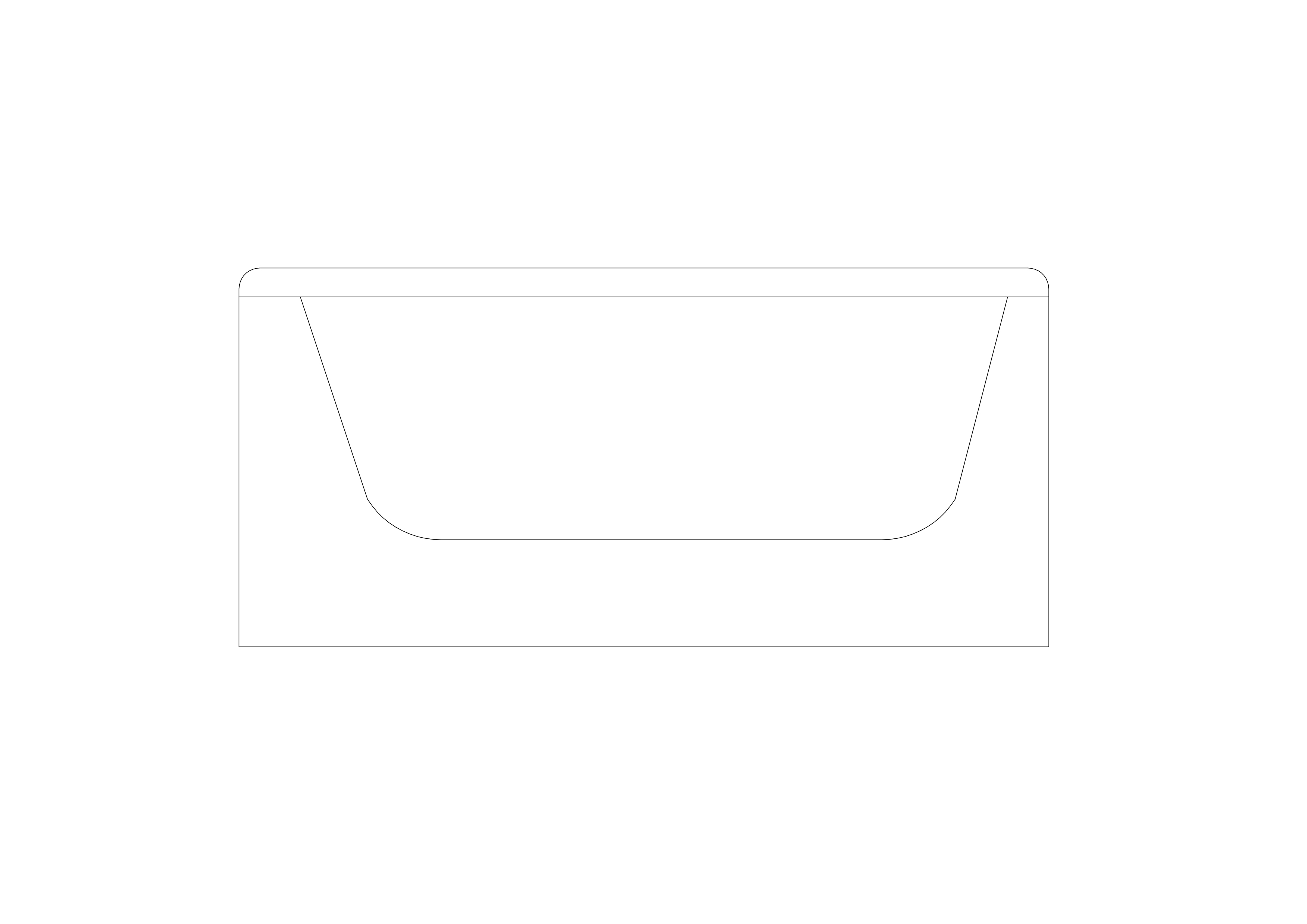 Free Bathtub Elevation CAD Block – DWG, DXF, PDF Format