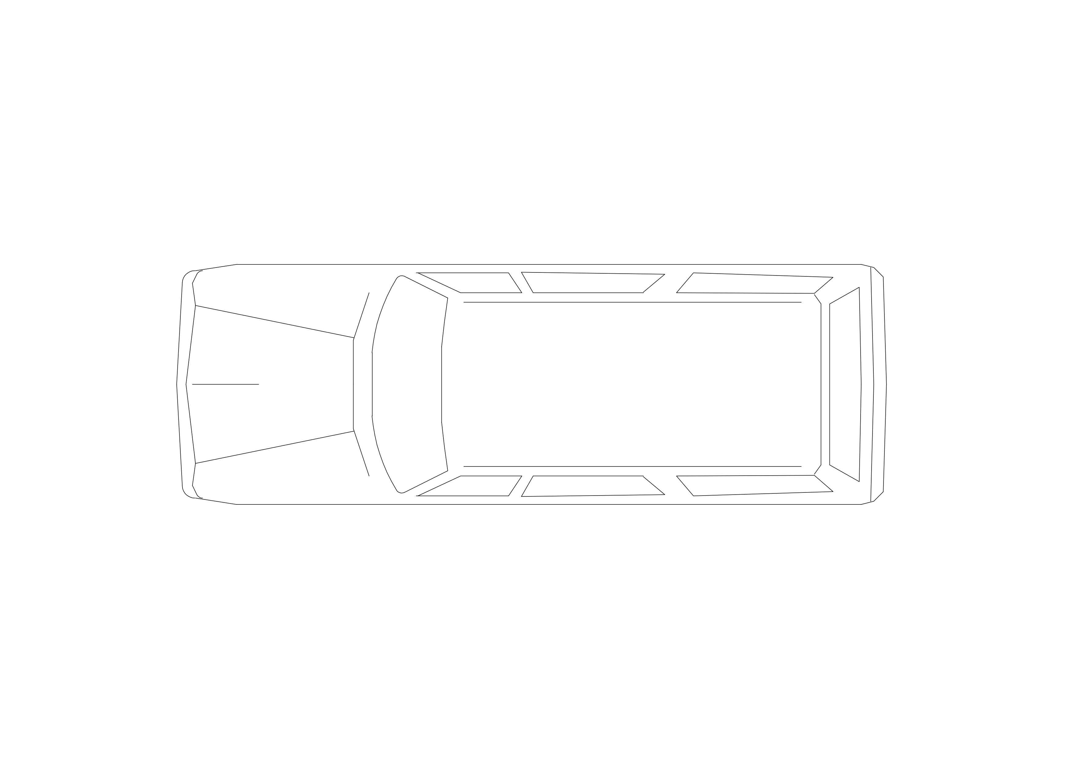 Free Car Top View CAD Block – DWG, DXF, PDF Format