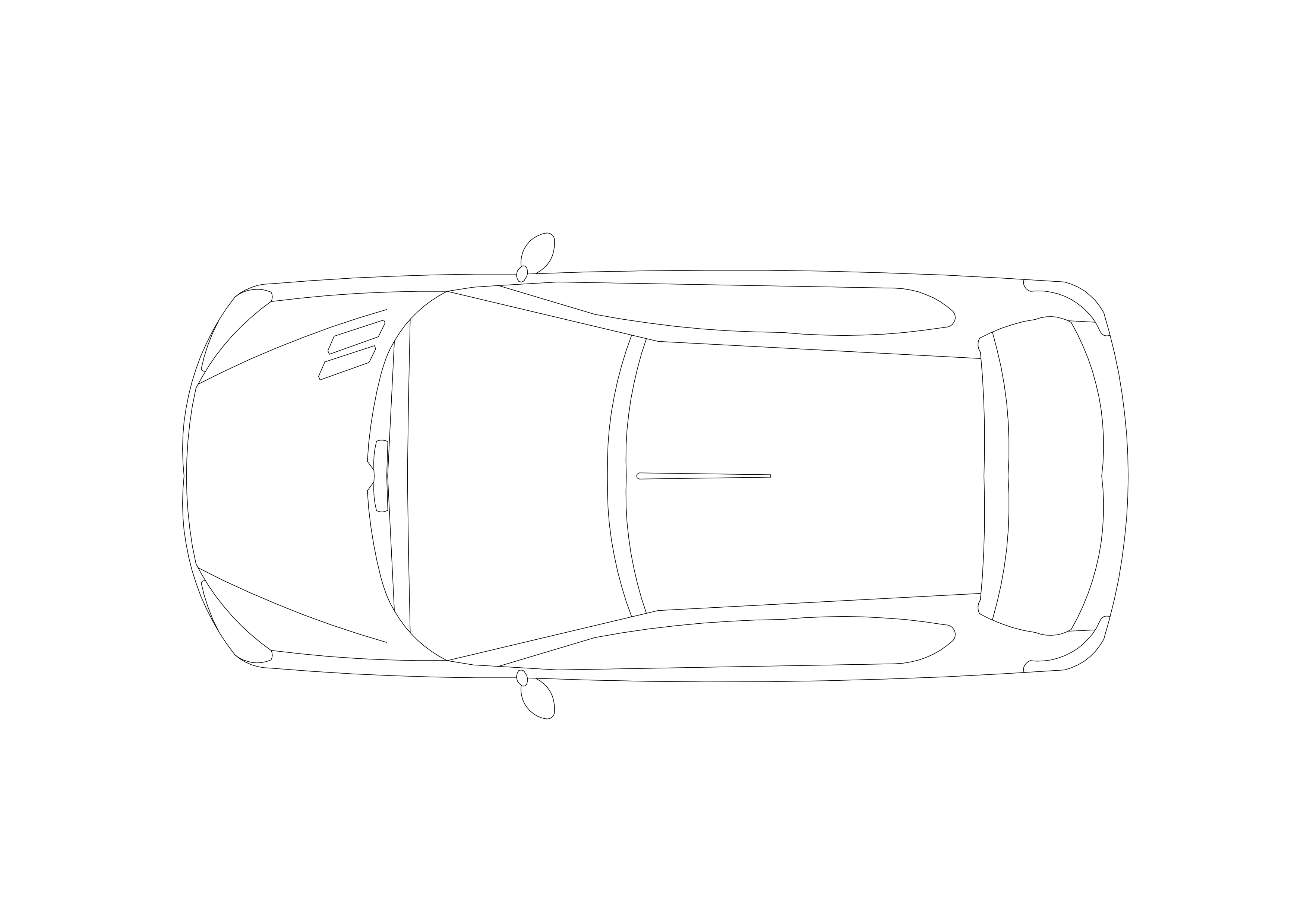Free Peugeot Top View CAD Block – DWG, DXF, PDF Format