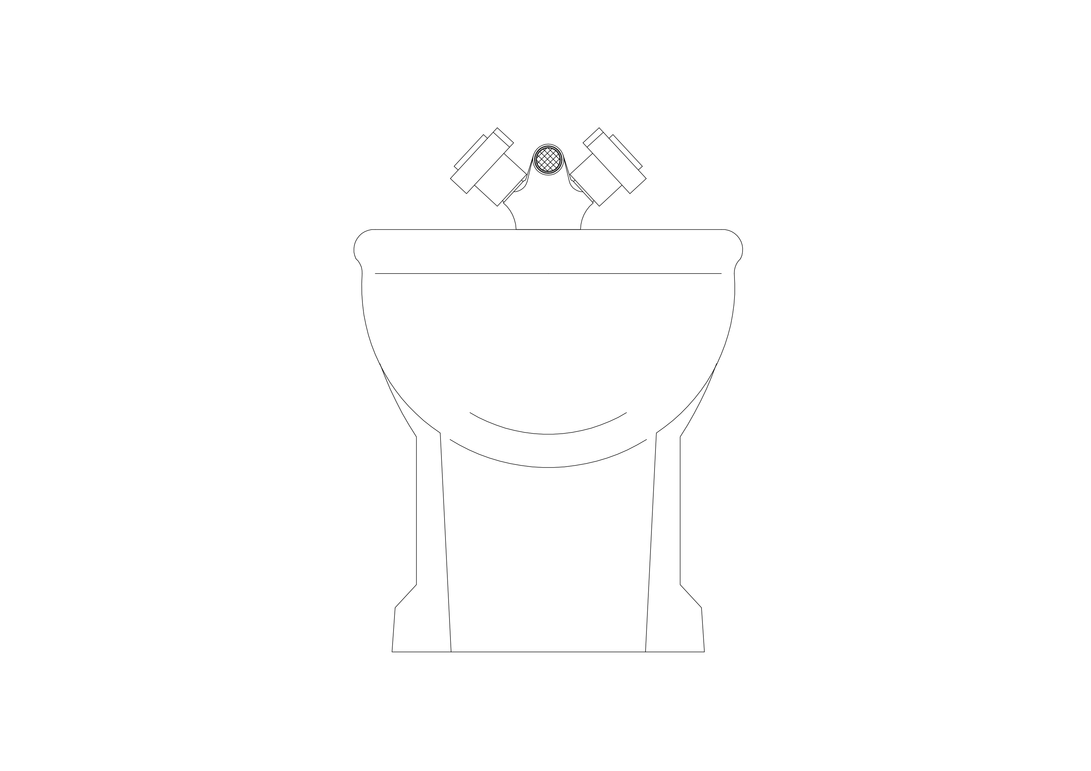 Free Bidet Elevation CAD Block – DWG, DXF, PDF Format