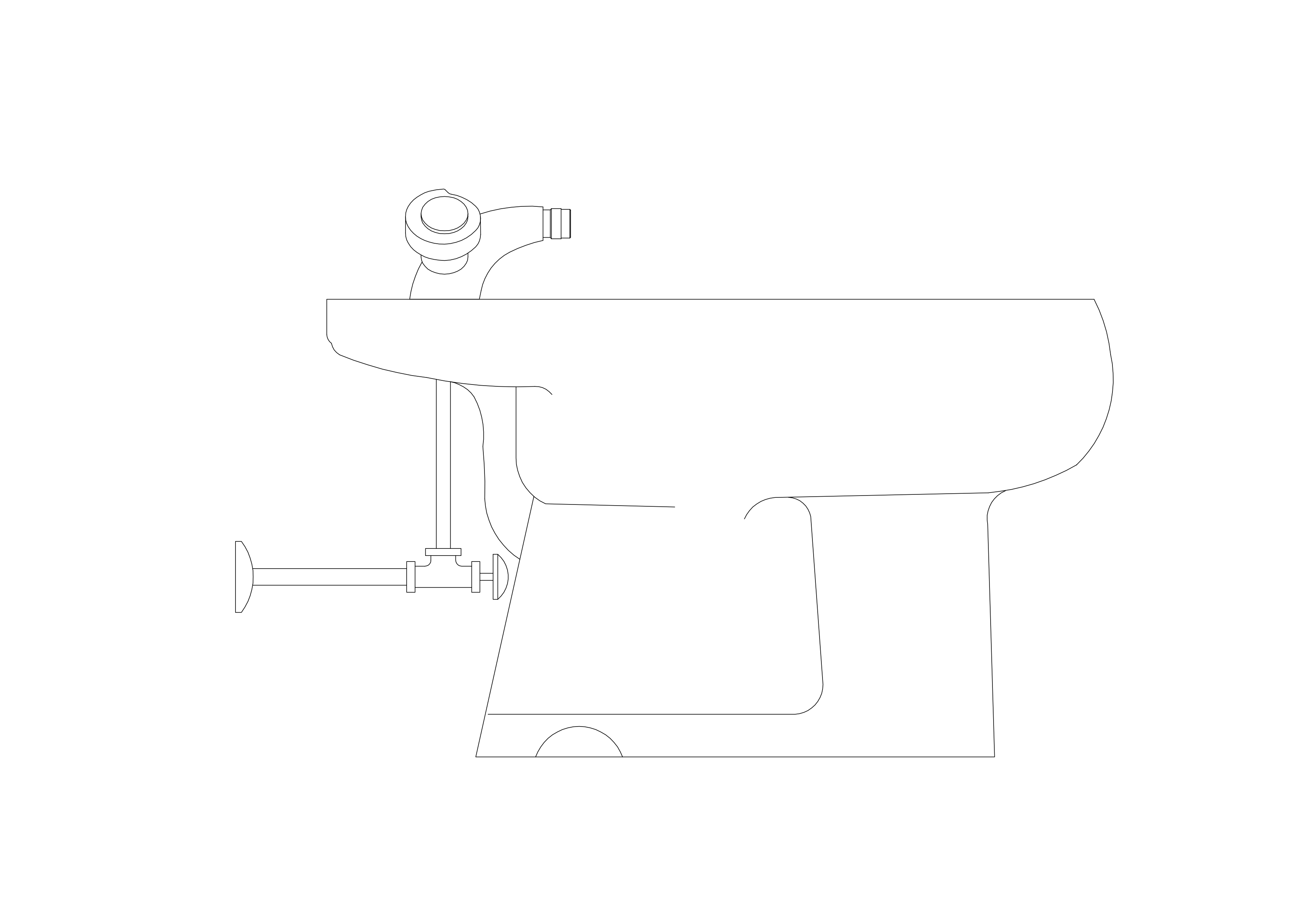 Free Bidet Elevation CAD Block – DWG, DXF, PDF Format