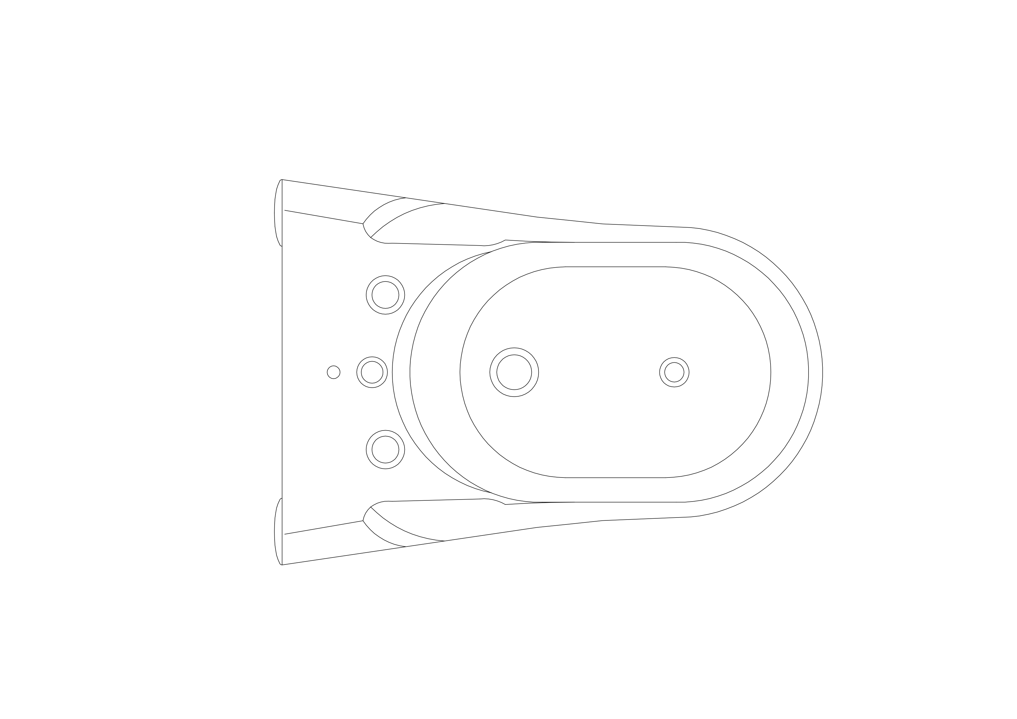 Free Bidet Top View CAD Block – DWG, DXF, PDF Format