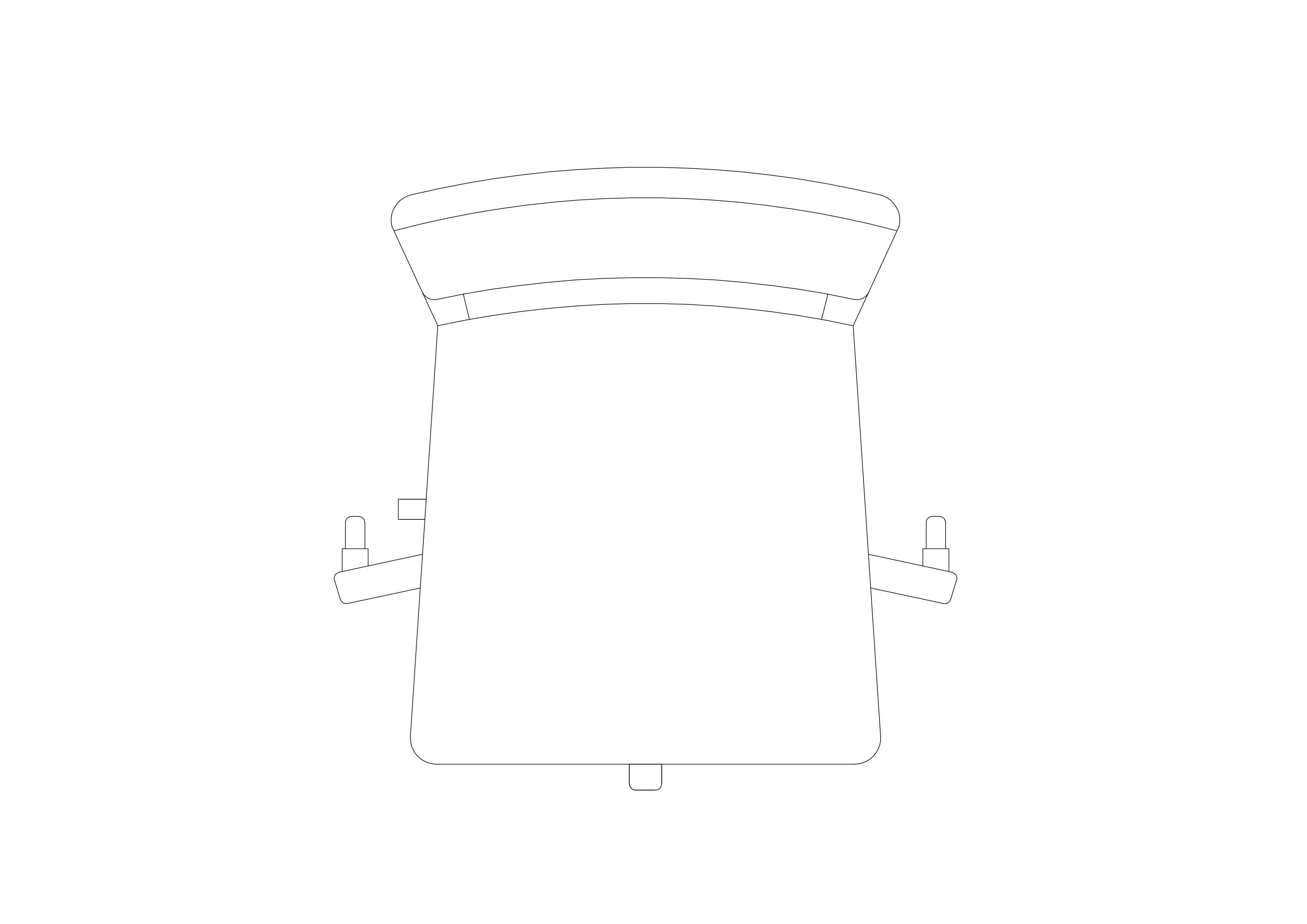 Free Chair top view CAD Block – DWG, DXF, PDF Format