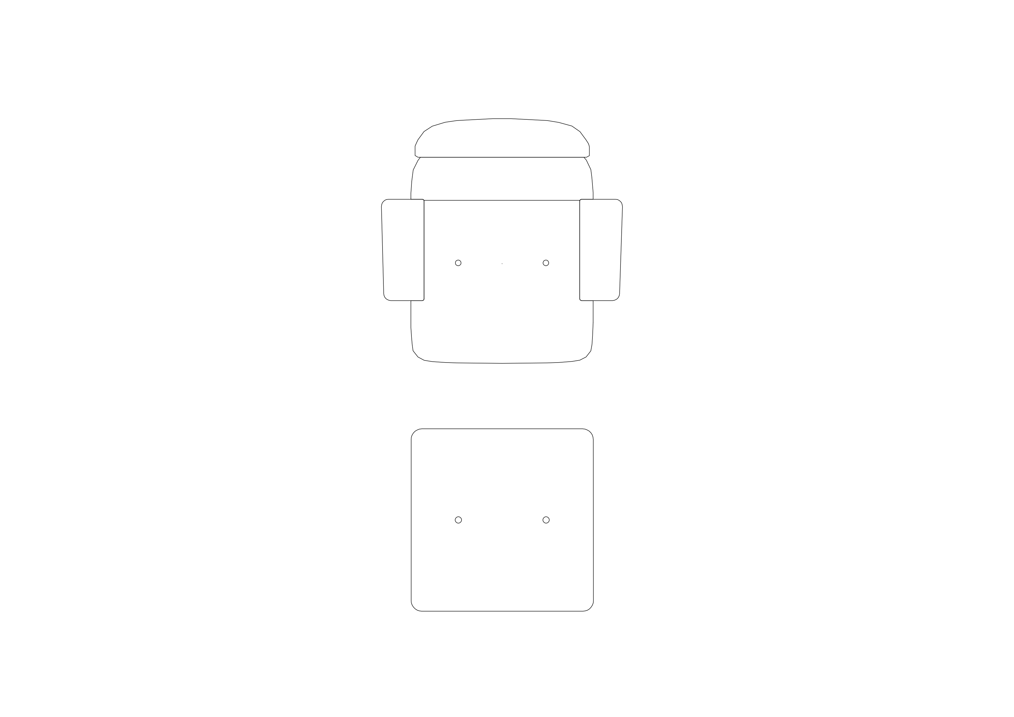 Free Chair top view CAD Block – DWG, DXF, PDF Format
