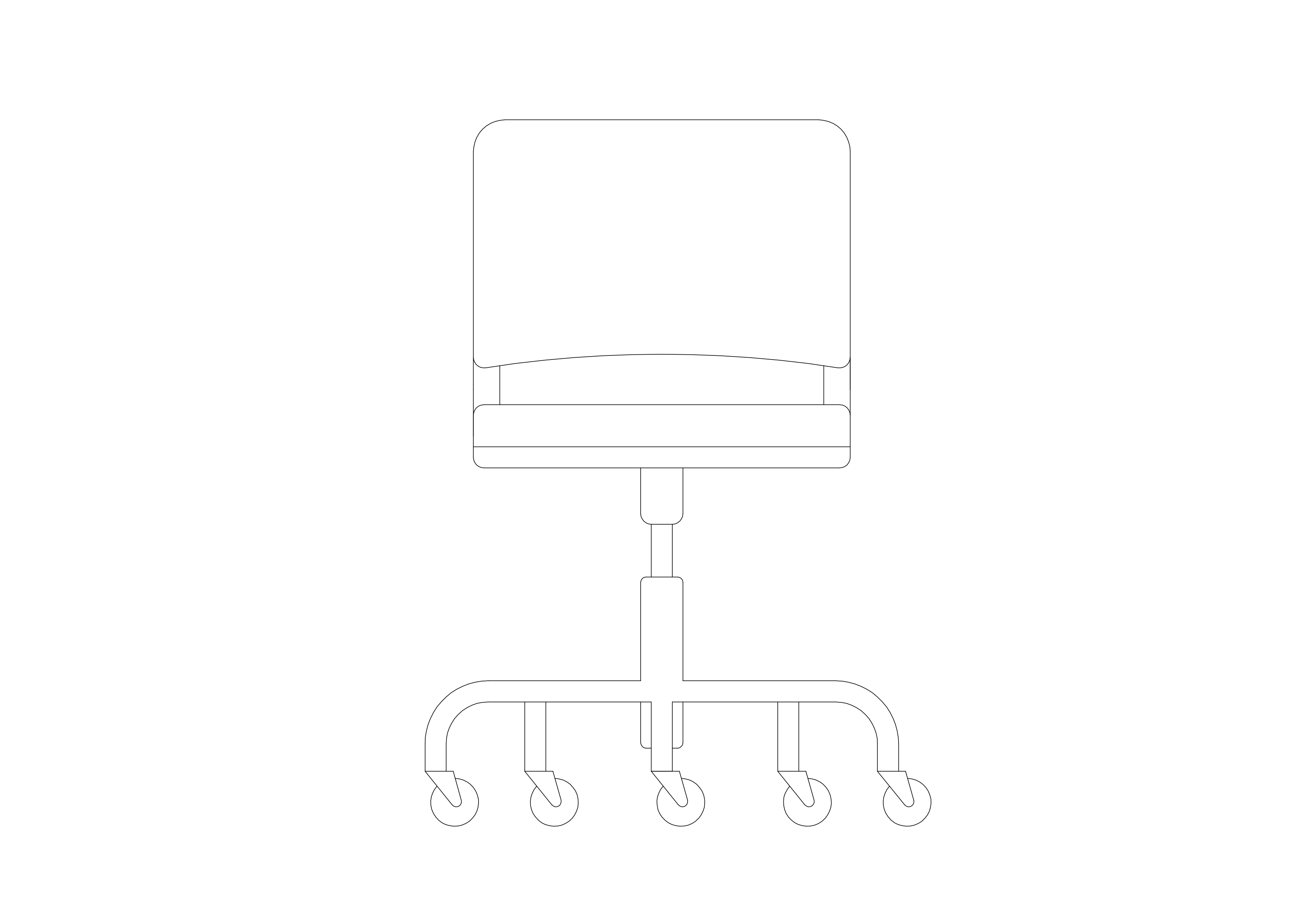 Free Chair Elevation CAD Block – DWG, DXF, PDF Format