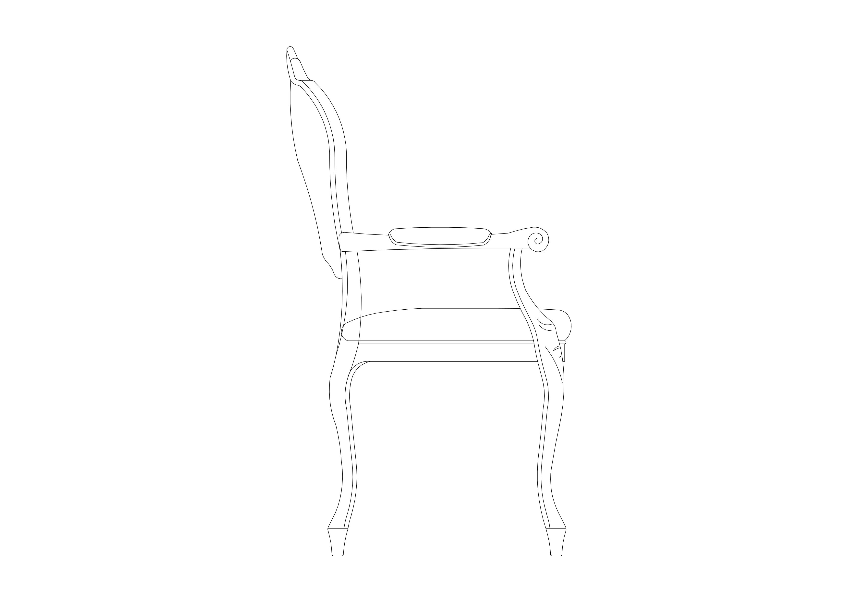 Free Chair Elevation CAD Block – DWG, DXF, PDF Format