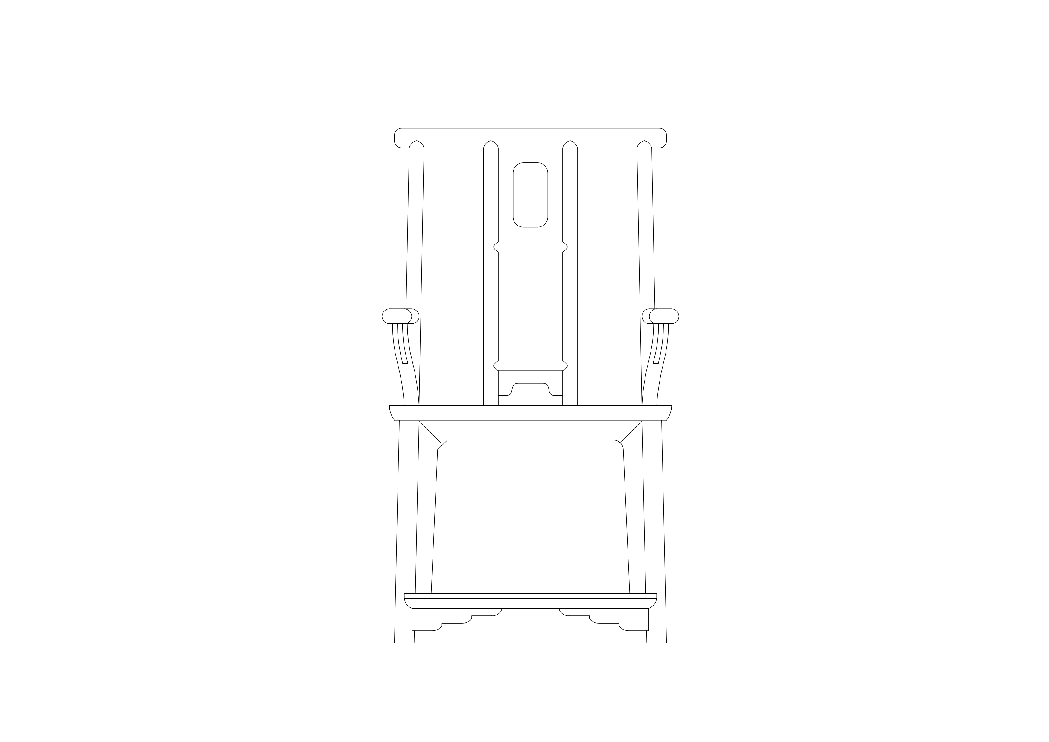 Free Chair Elevation CAD Block – DWG, DXF, PDF Format