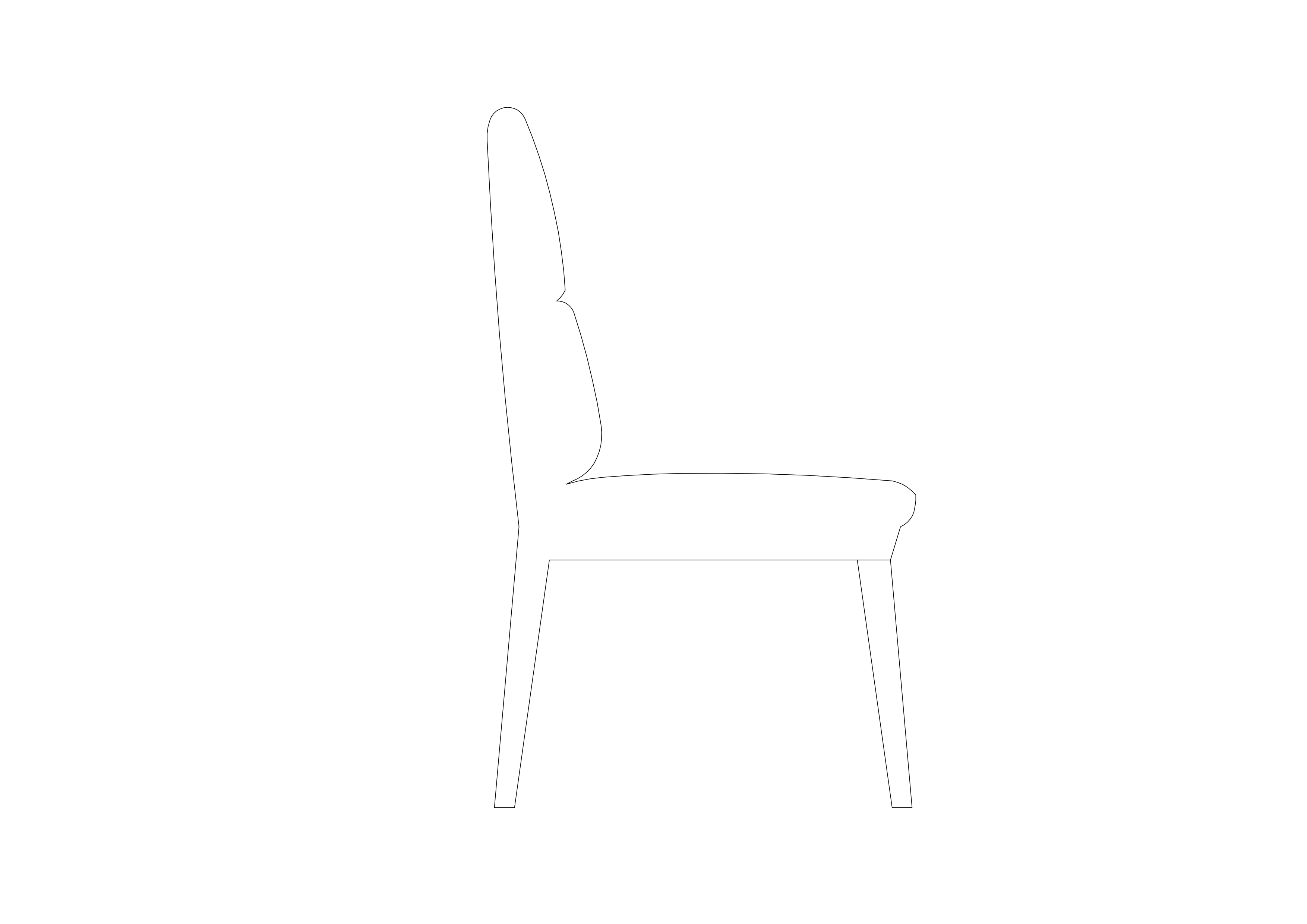 Free Chair Elevation CAD Block – DWG, DXF, PDF Format
