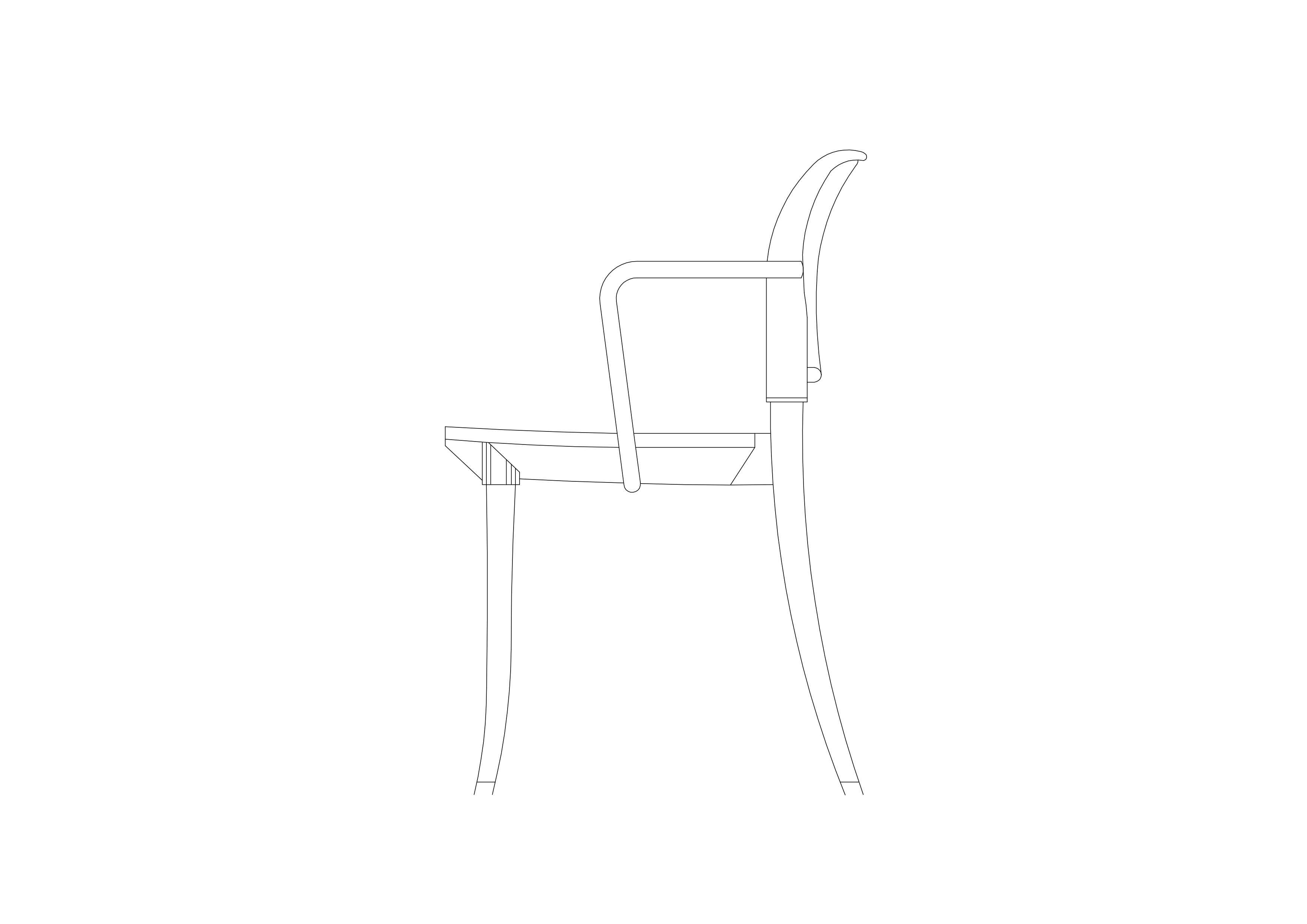 Free Chair Elevation CAD Block – DWG, DXF, PDF Format