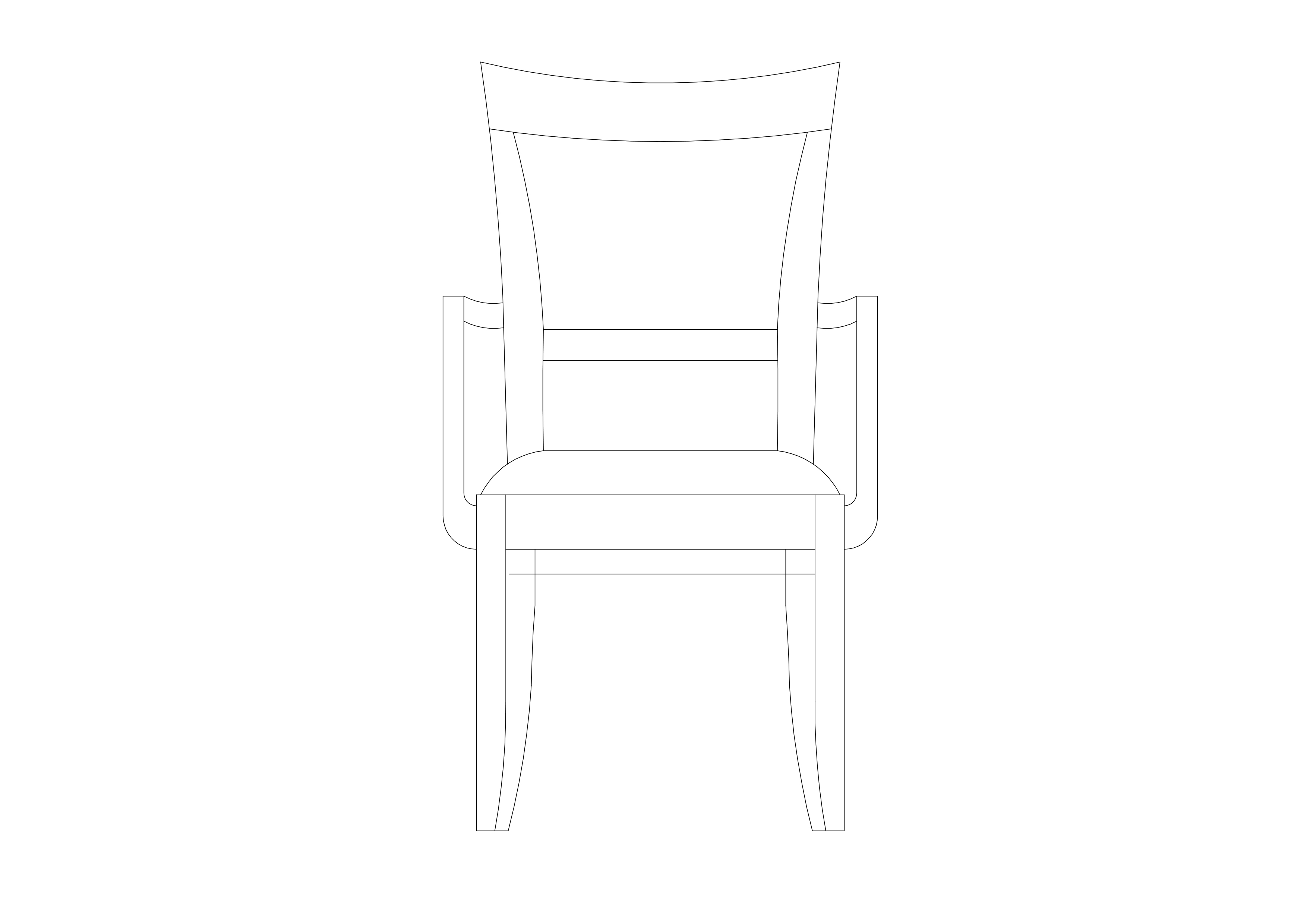 Free Chair Elevation CAD Block – DWG, DXF, PDF Format