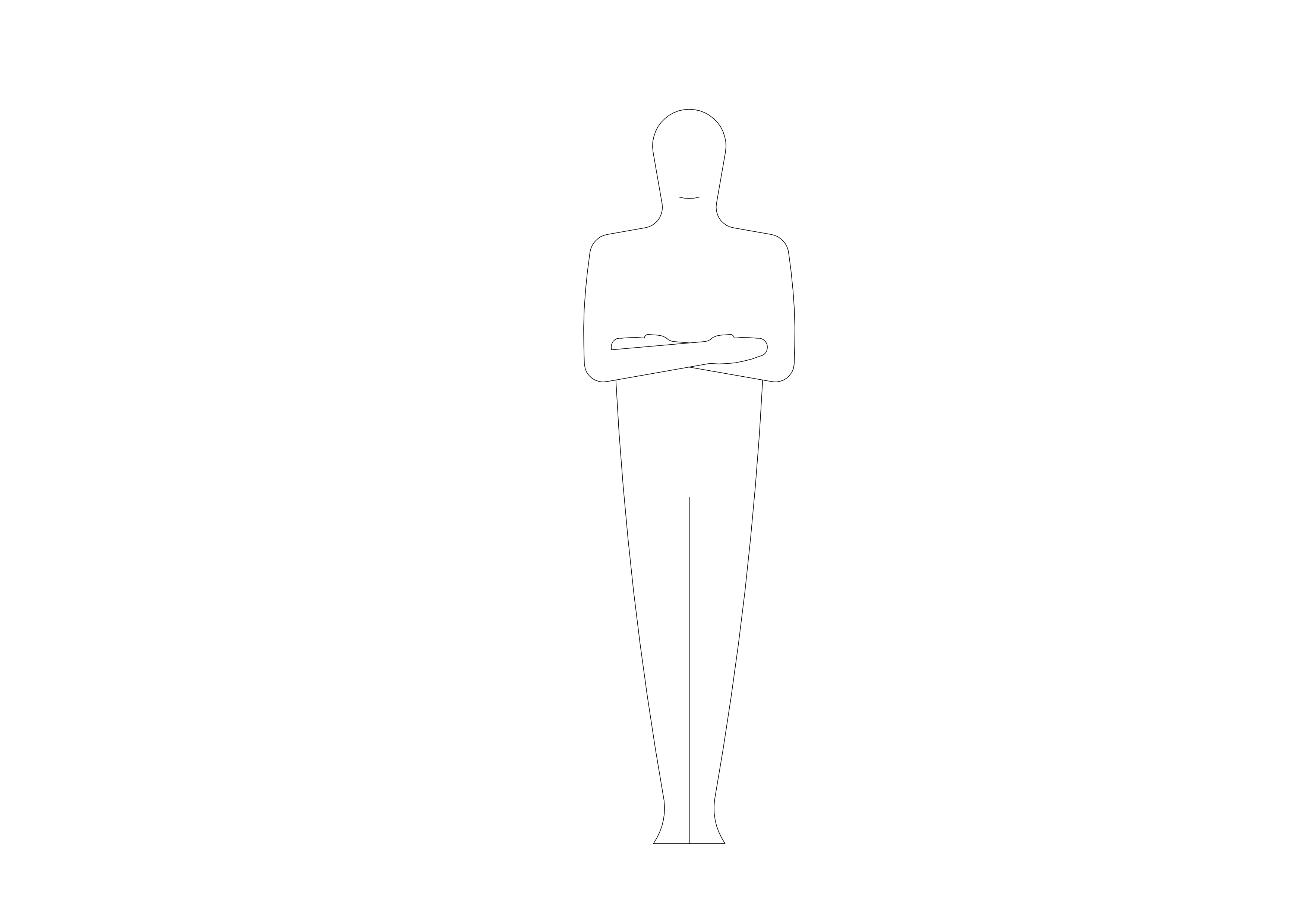 Free Person Standing Elevation CAD Block – DWG, DXF, PDF Format