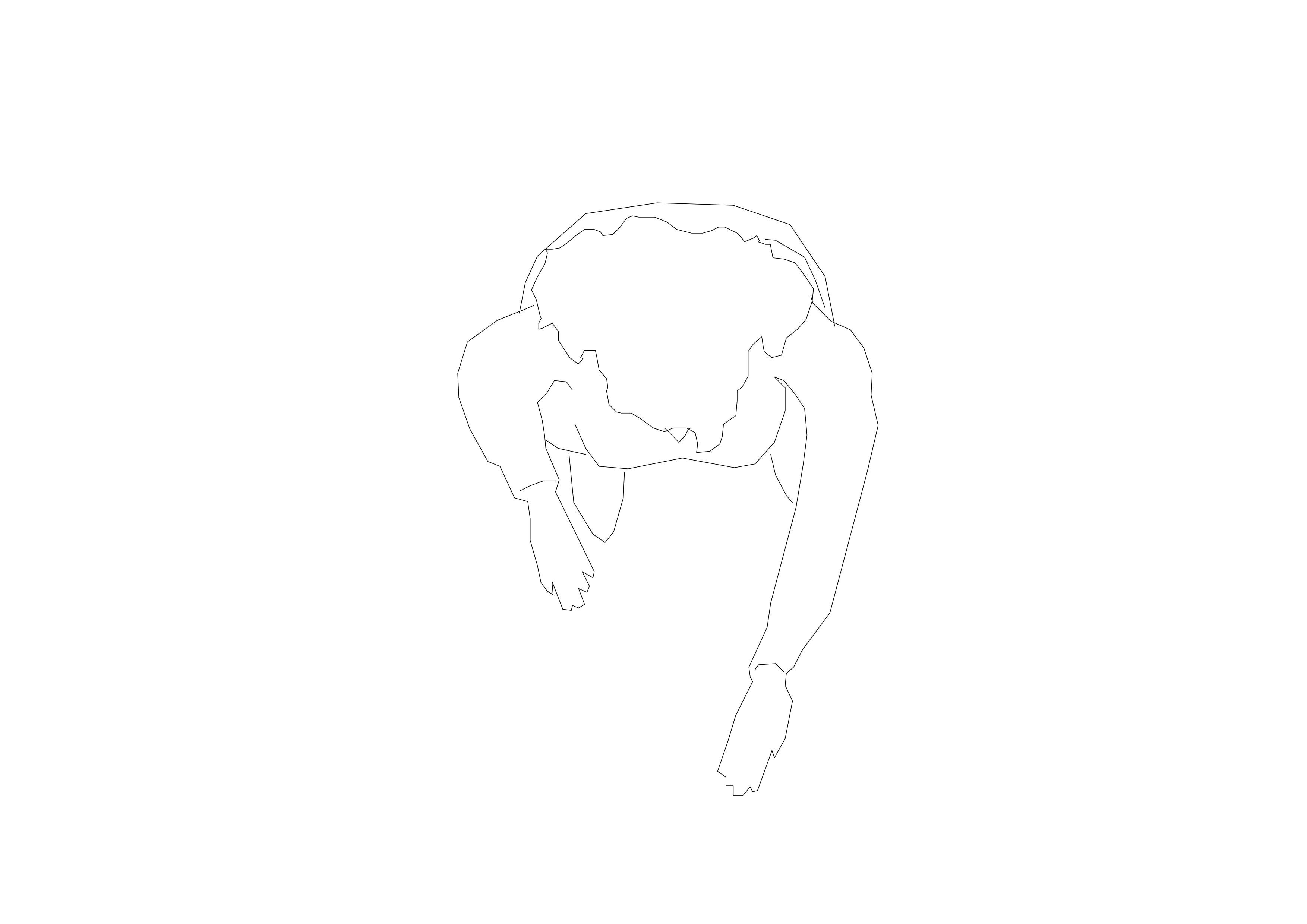 Free Person Standing Top View CAD Block – DWG, DXF, PDF Format