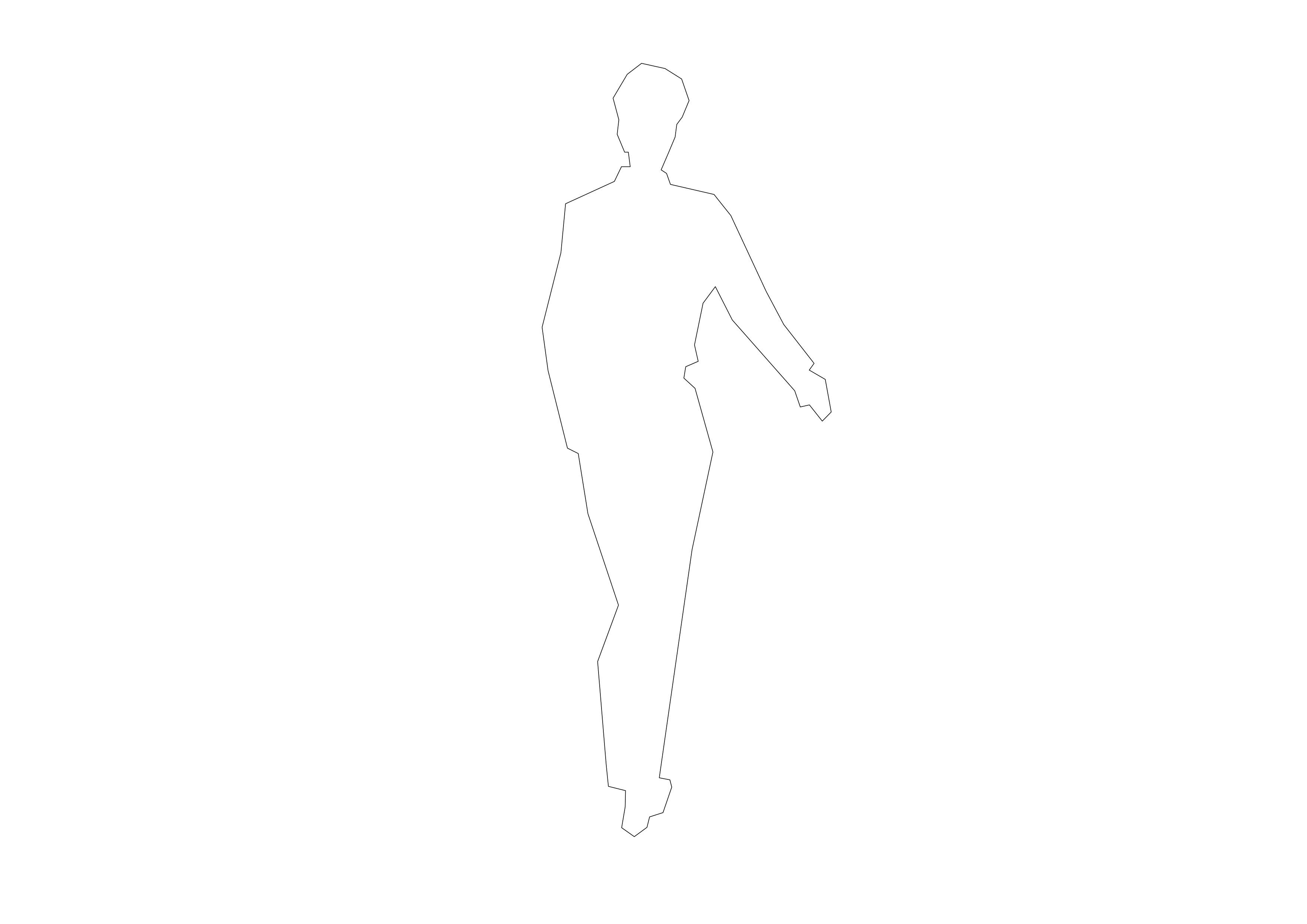 Free Person Standing Elevation CAD Block – DWG, DXF, PDF Format