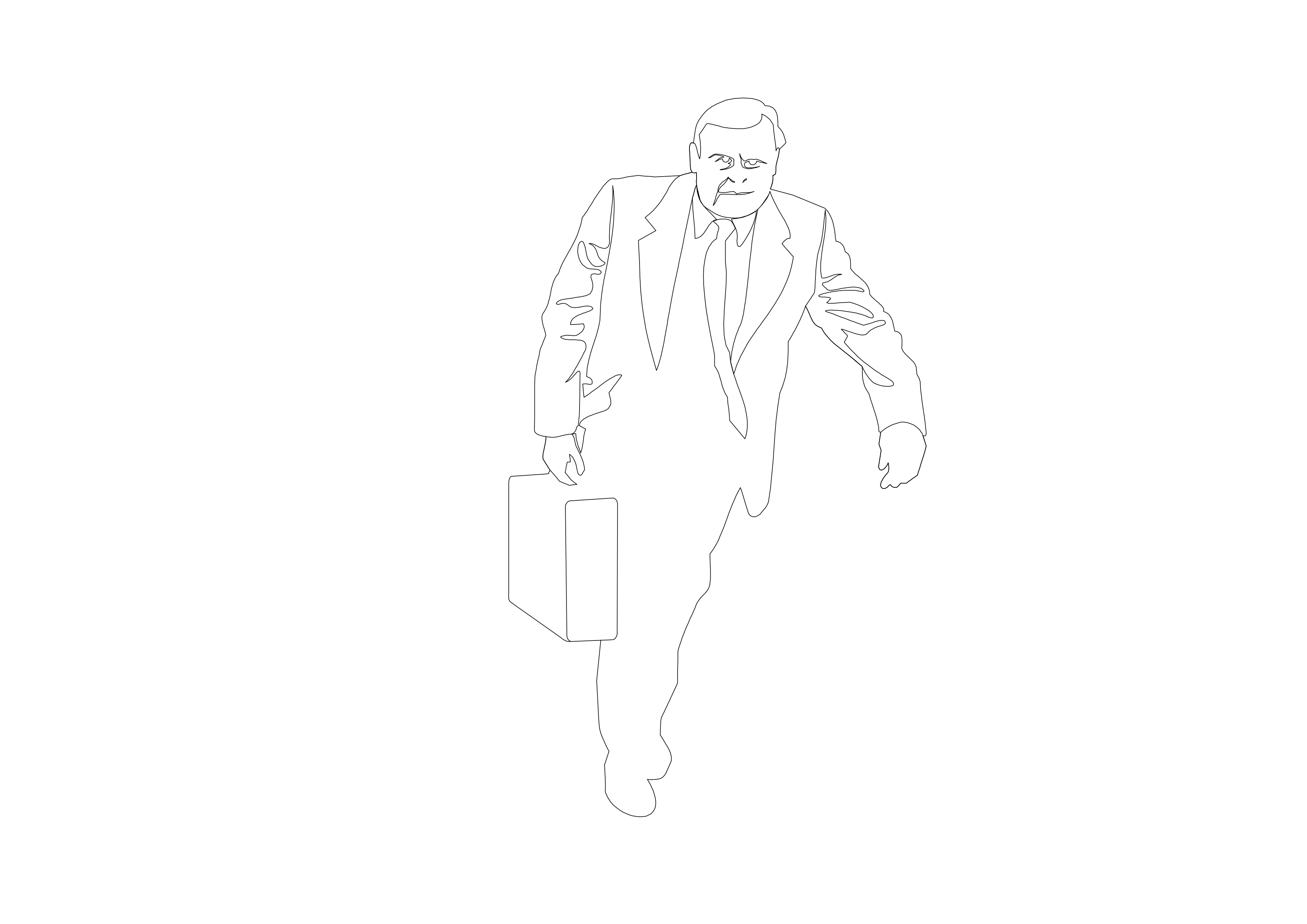 Free Person Walking Elevation CAD Block – DWG, DXF, PDF Format