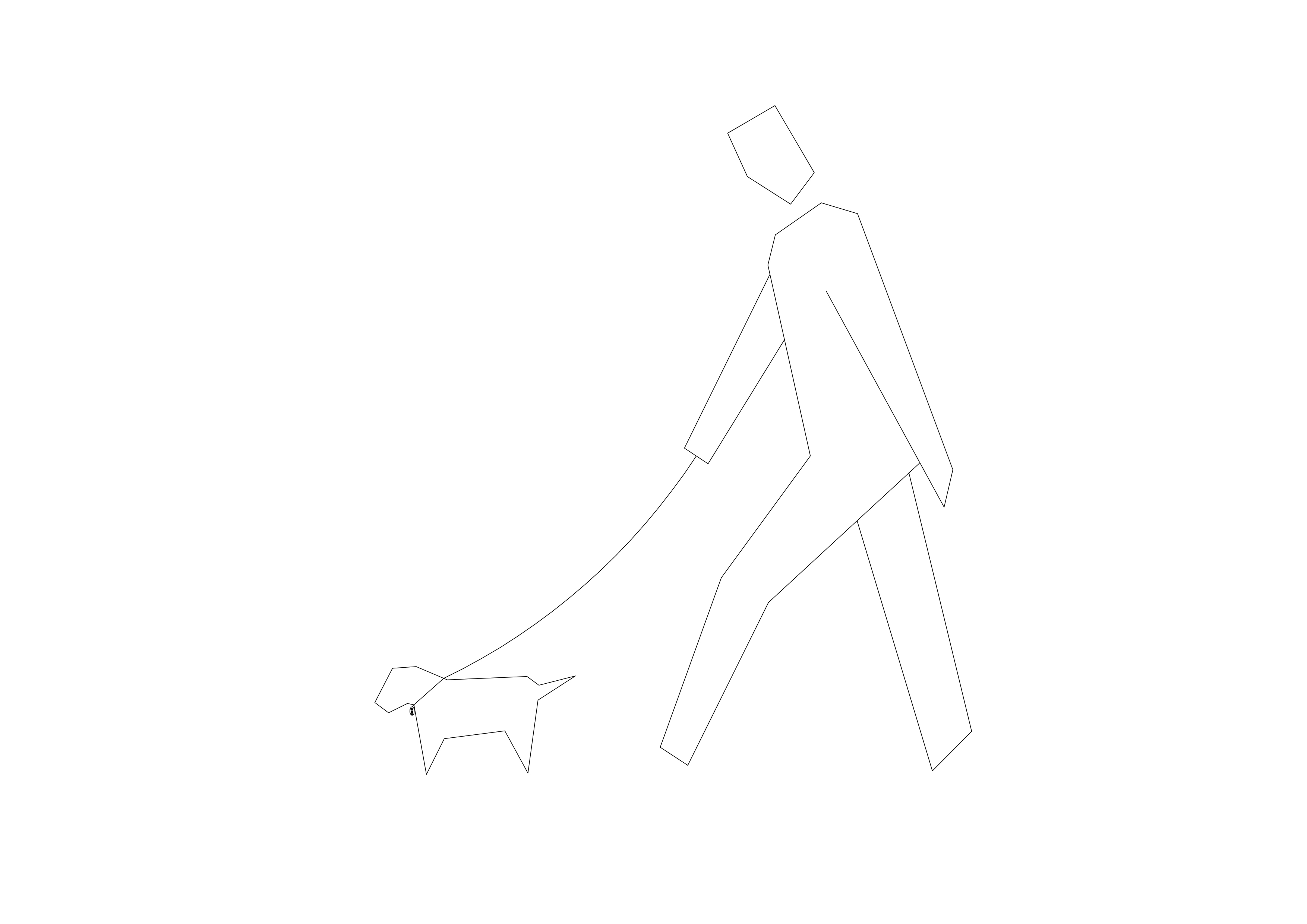 Free Person Walking Elevation CAD Block – DWG, DXF, PDF Format