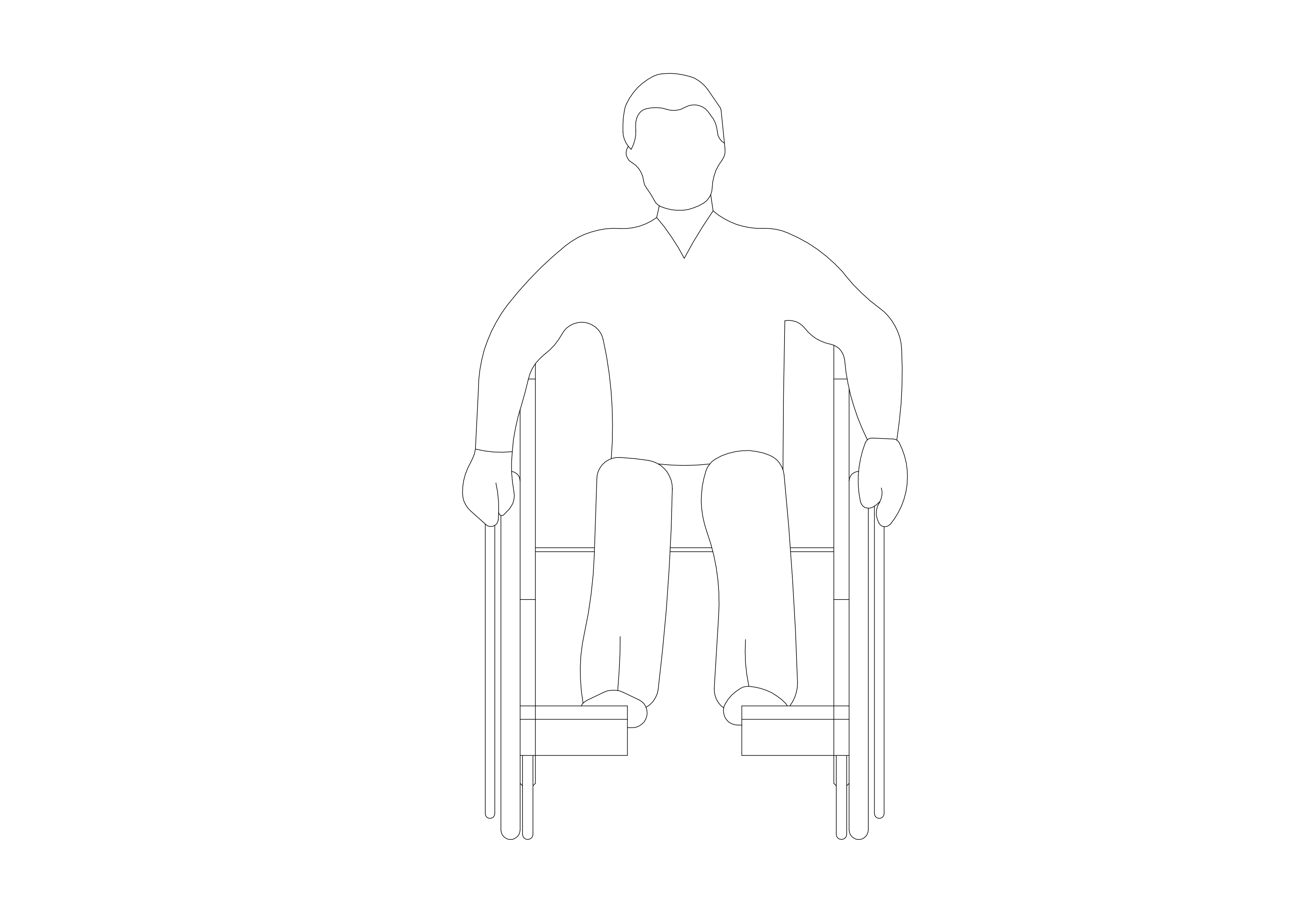 Free Disabled Person Elevation CAD Block – DWG, DXF, PDF Format