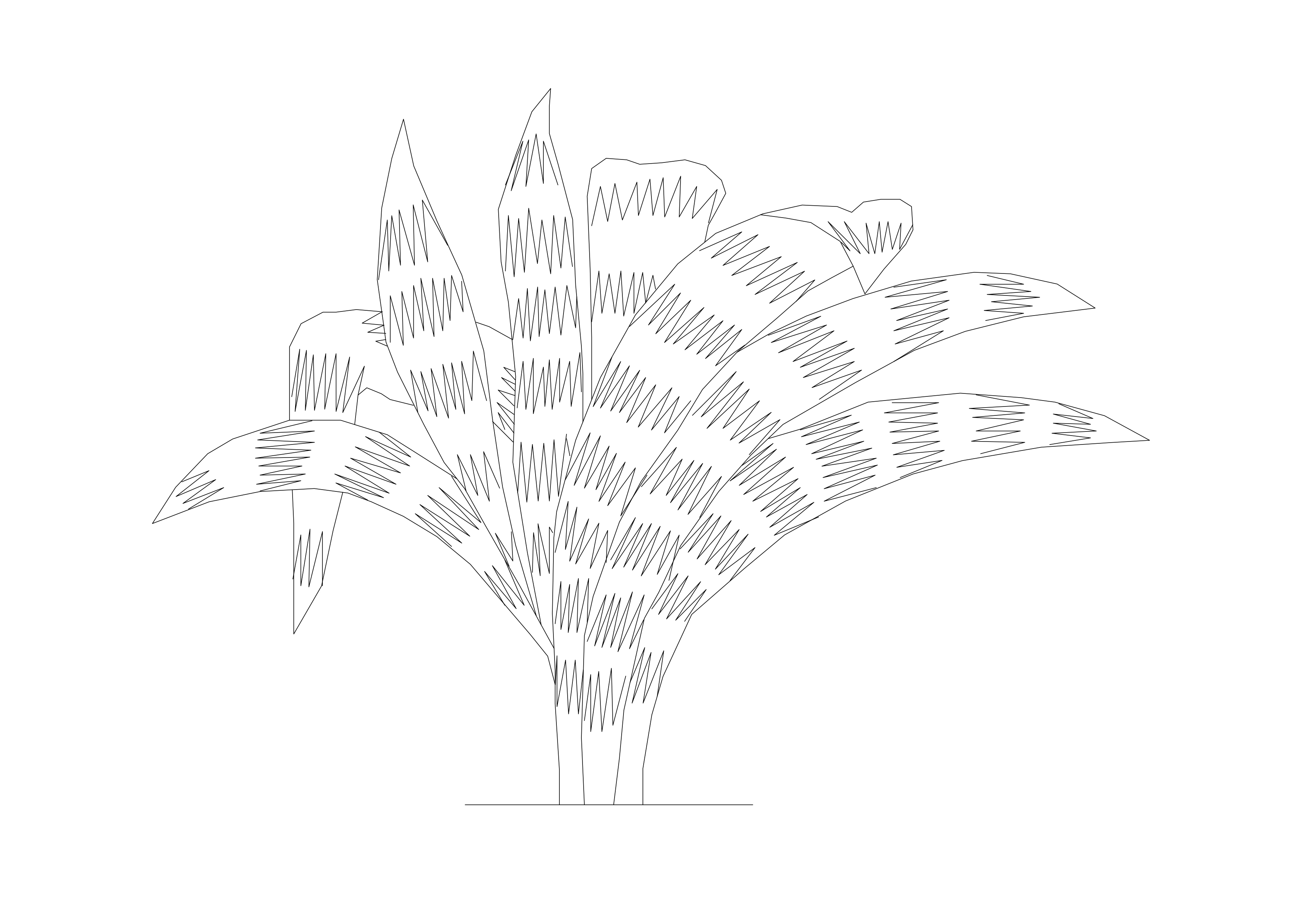 Free Plant Elevation CAD Block – DWG, DXF, PDF Format
