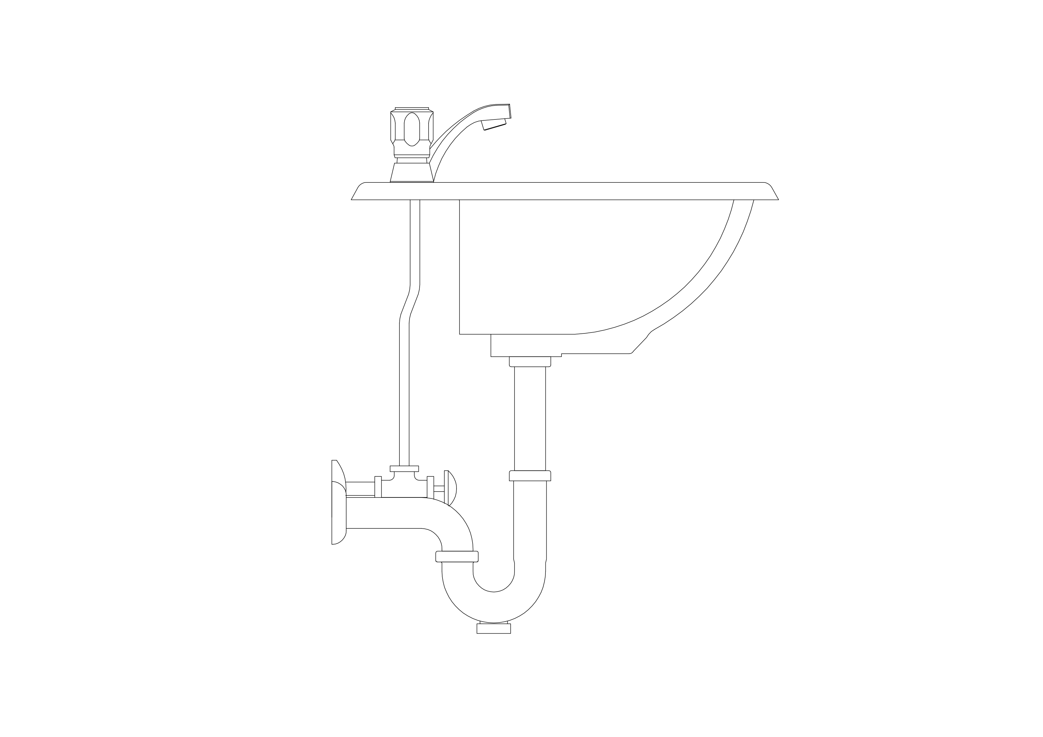 Free Sink Elevation CAD Block – DWG, DXF, PDF Format