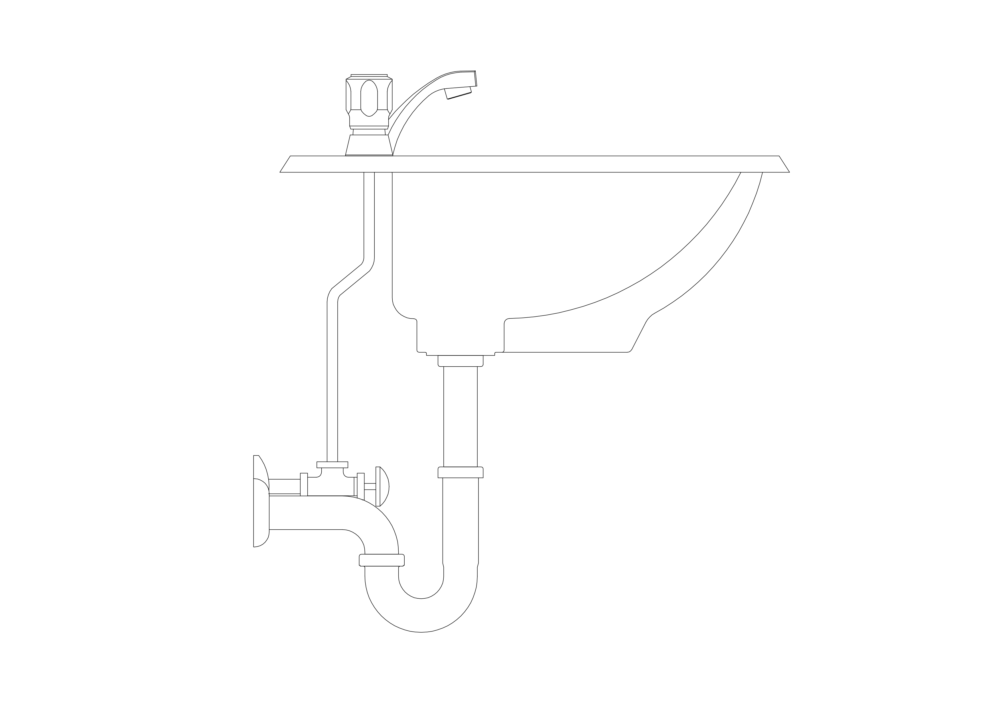 Free Sink Elevation CAD Block – DWG, DXF, PDF Format