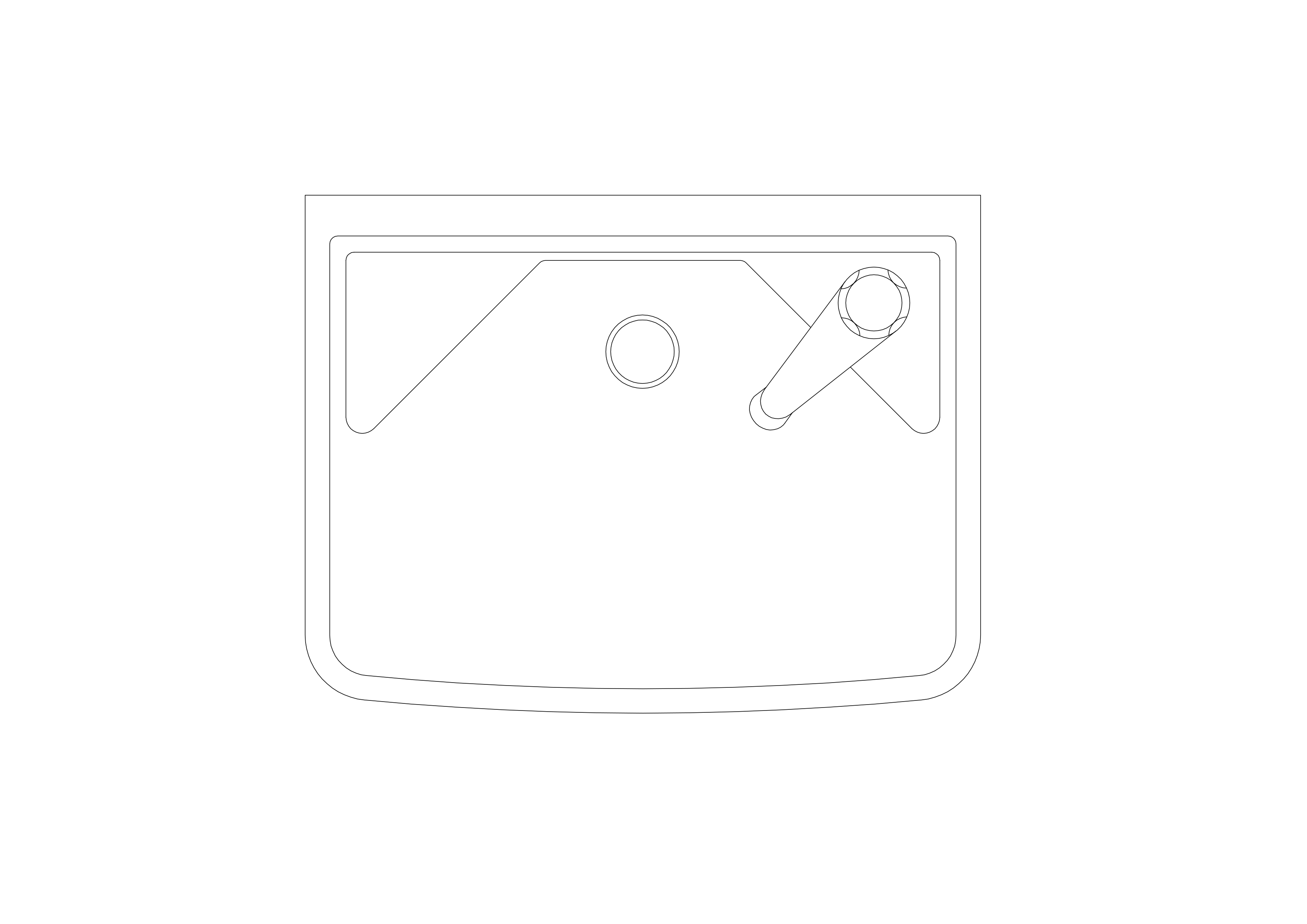 Free Sink Top View CAD Block – DWG, DXF, PDF Format