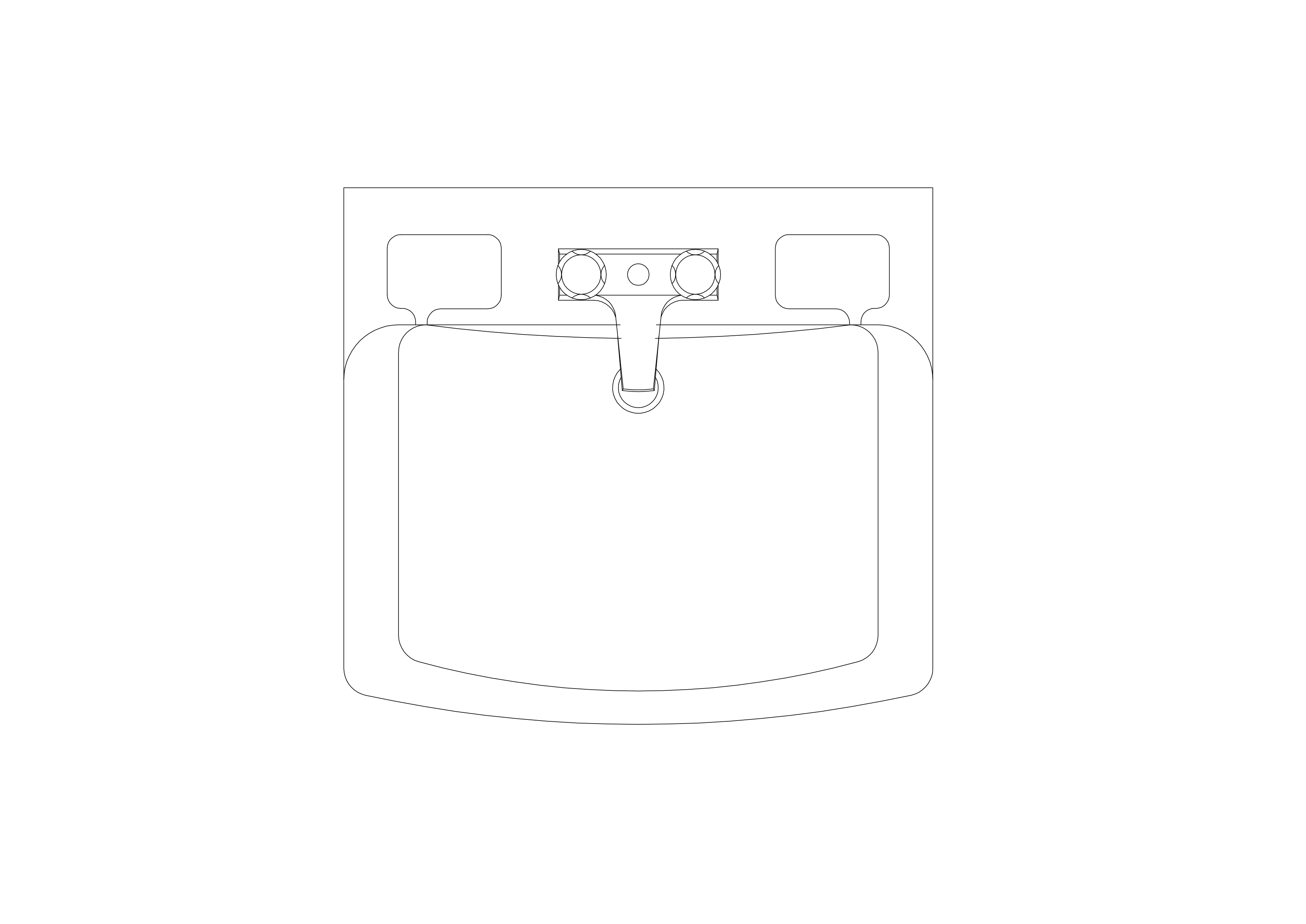Free Sink Top View CAD Block – DWG, DXF, PDF Format