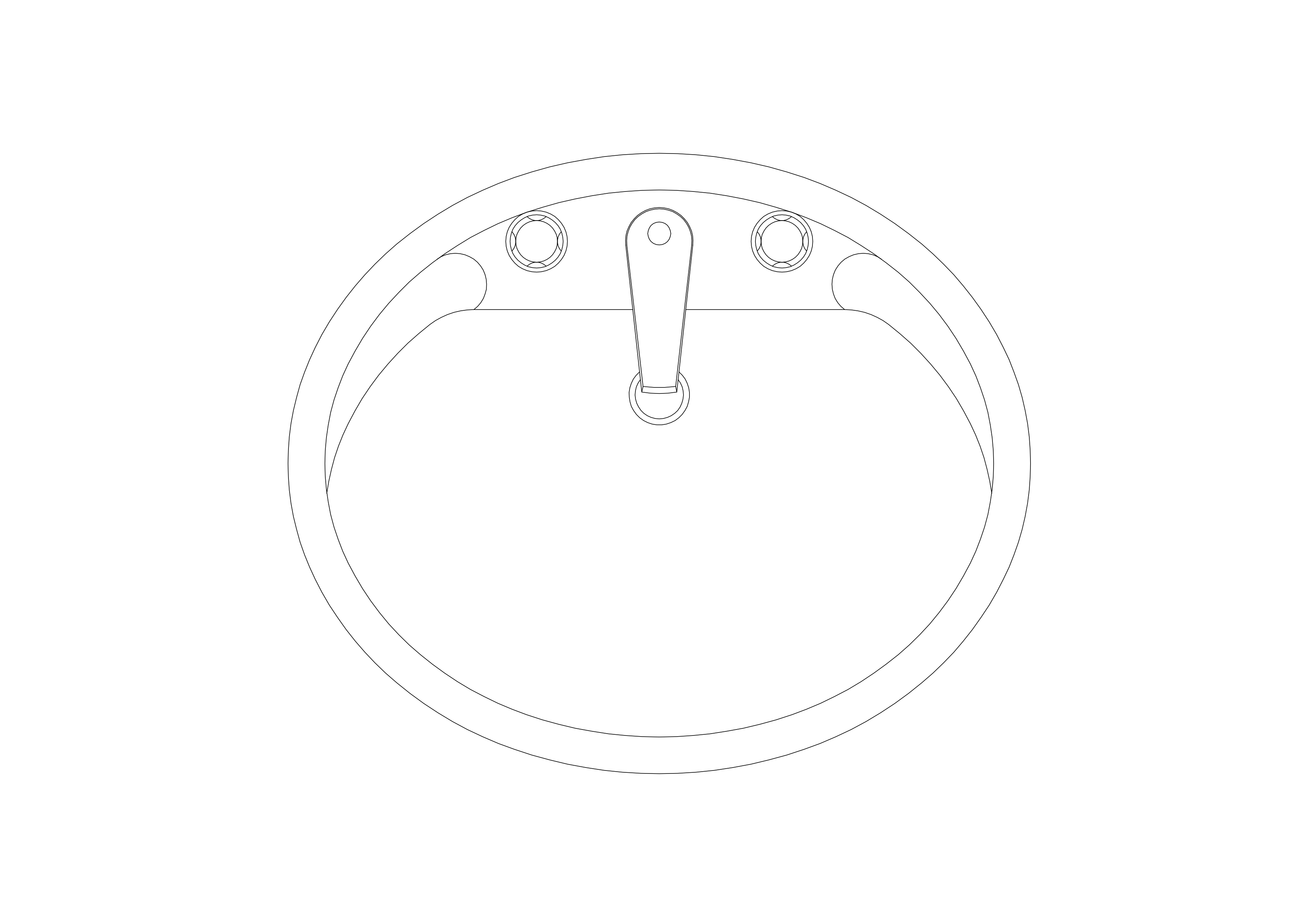 Free Sink Top View CAD Block – DWG, DXF, PDF Format