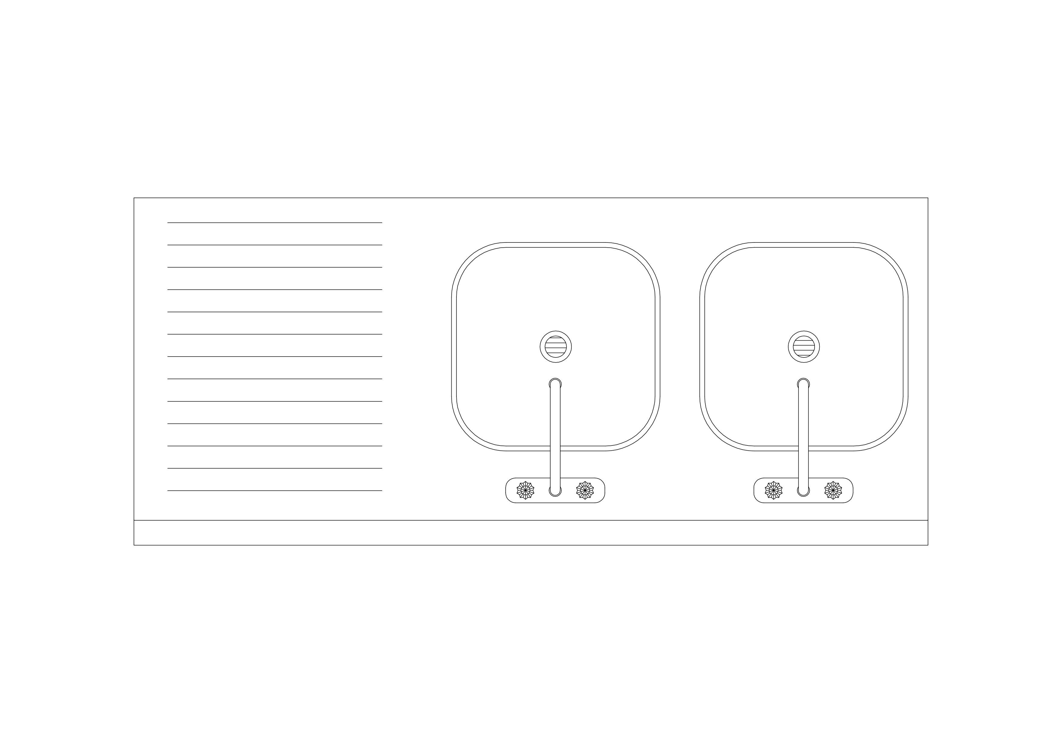 Free Kitchen Sink Top View CAD Block – DWG, DXF, PDF Format