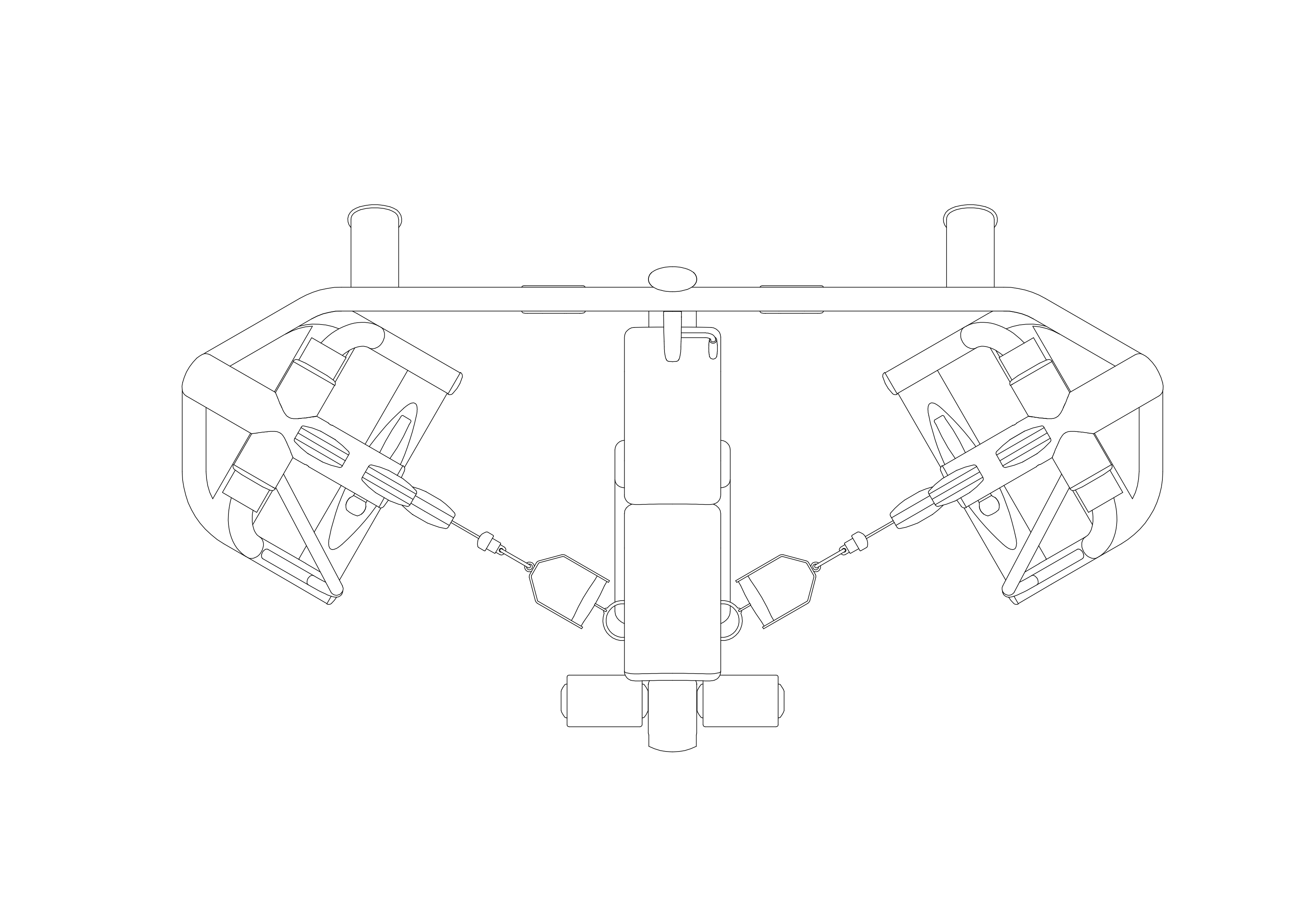 Free Gym Equipment Top View CAD Block – DWG, DXF, PDF Format
