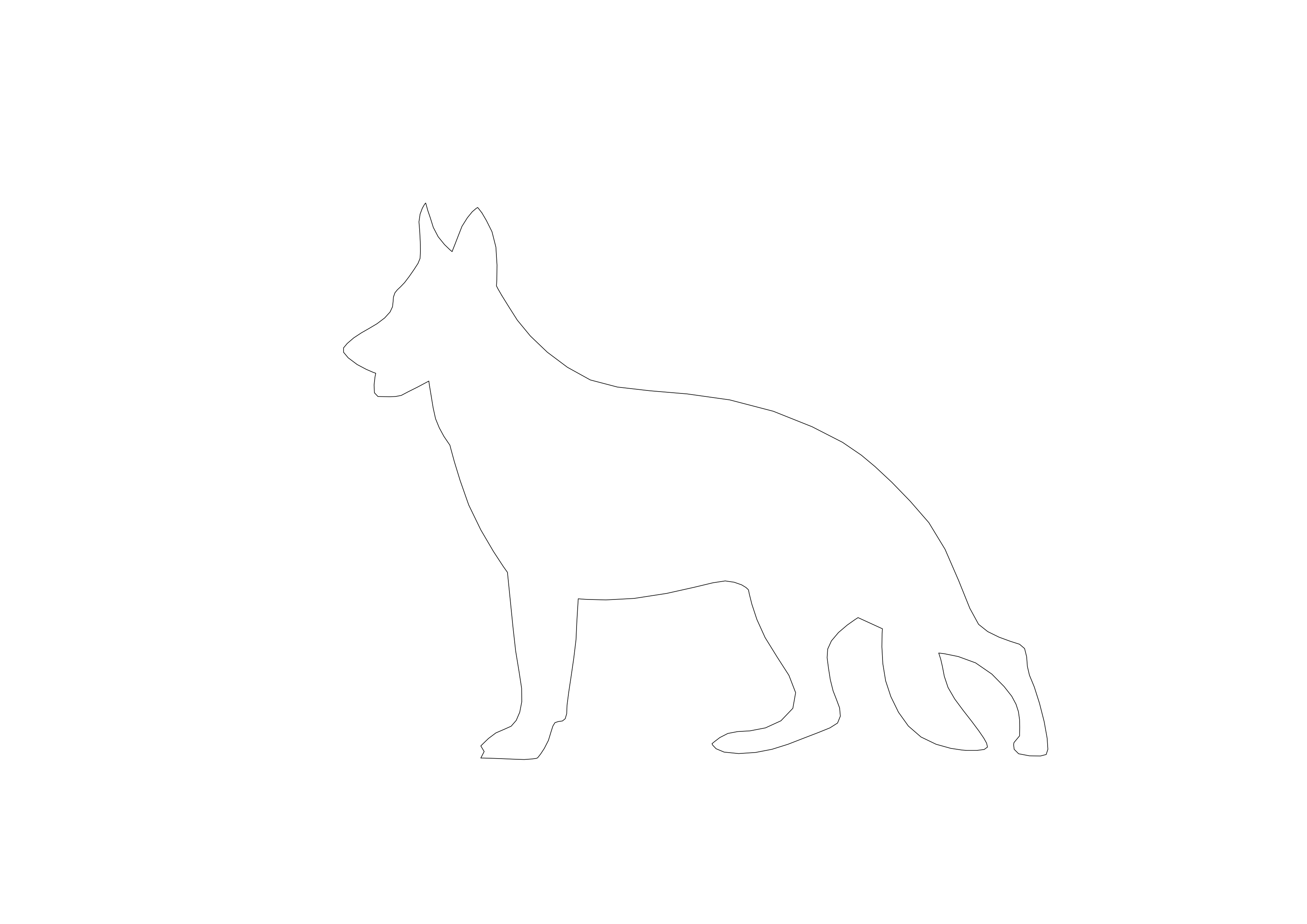 Free Dog CAD Block – DWG, DXF, PDF Format