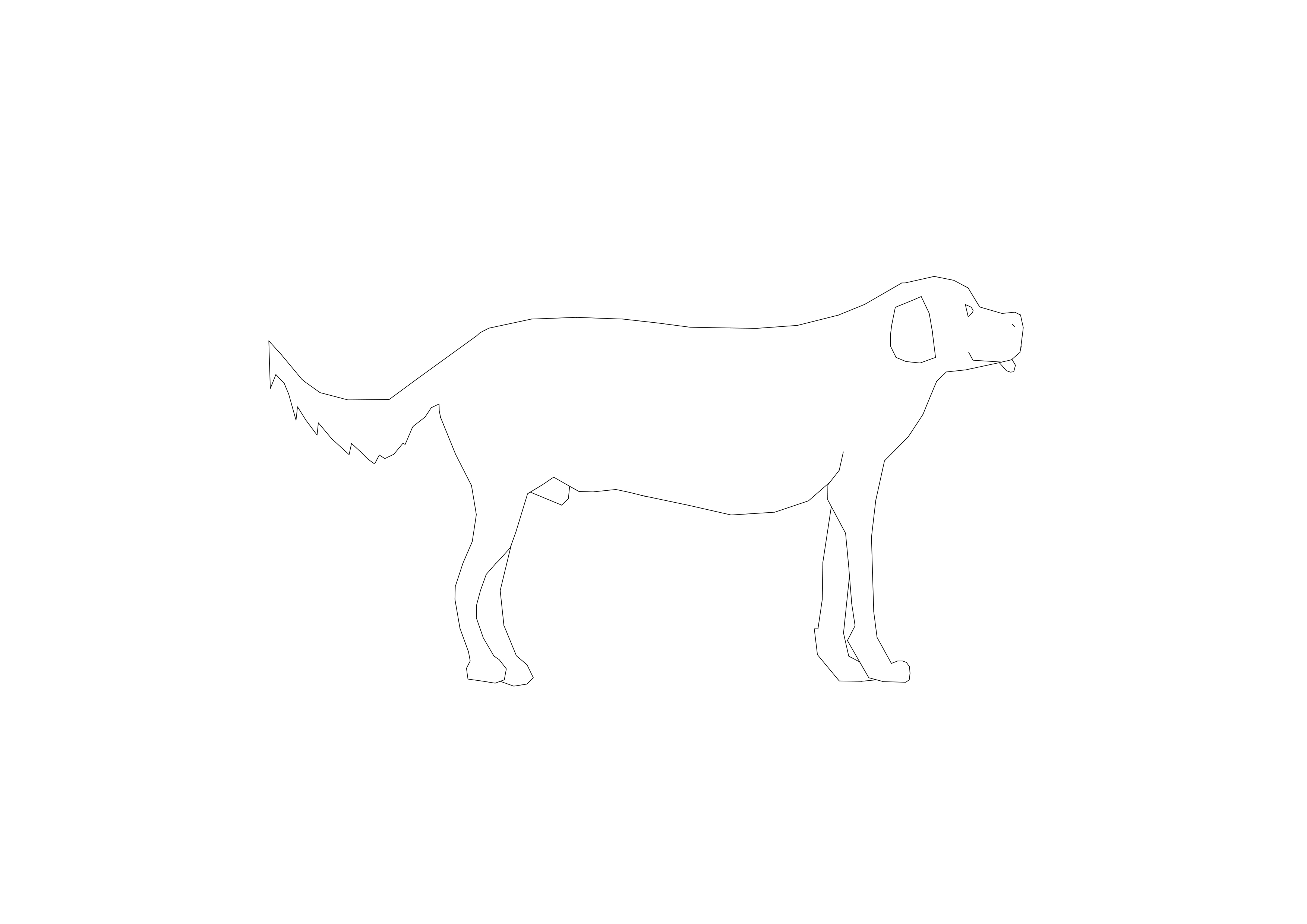 Free Dog CAD Block – DWG, DXF, PDF Format