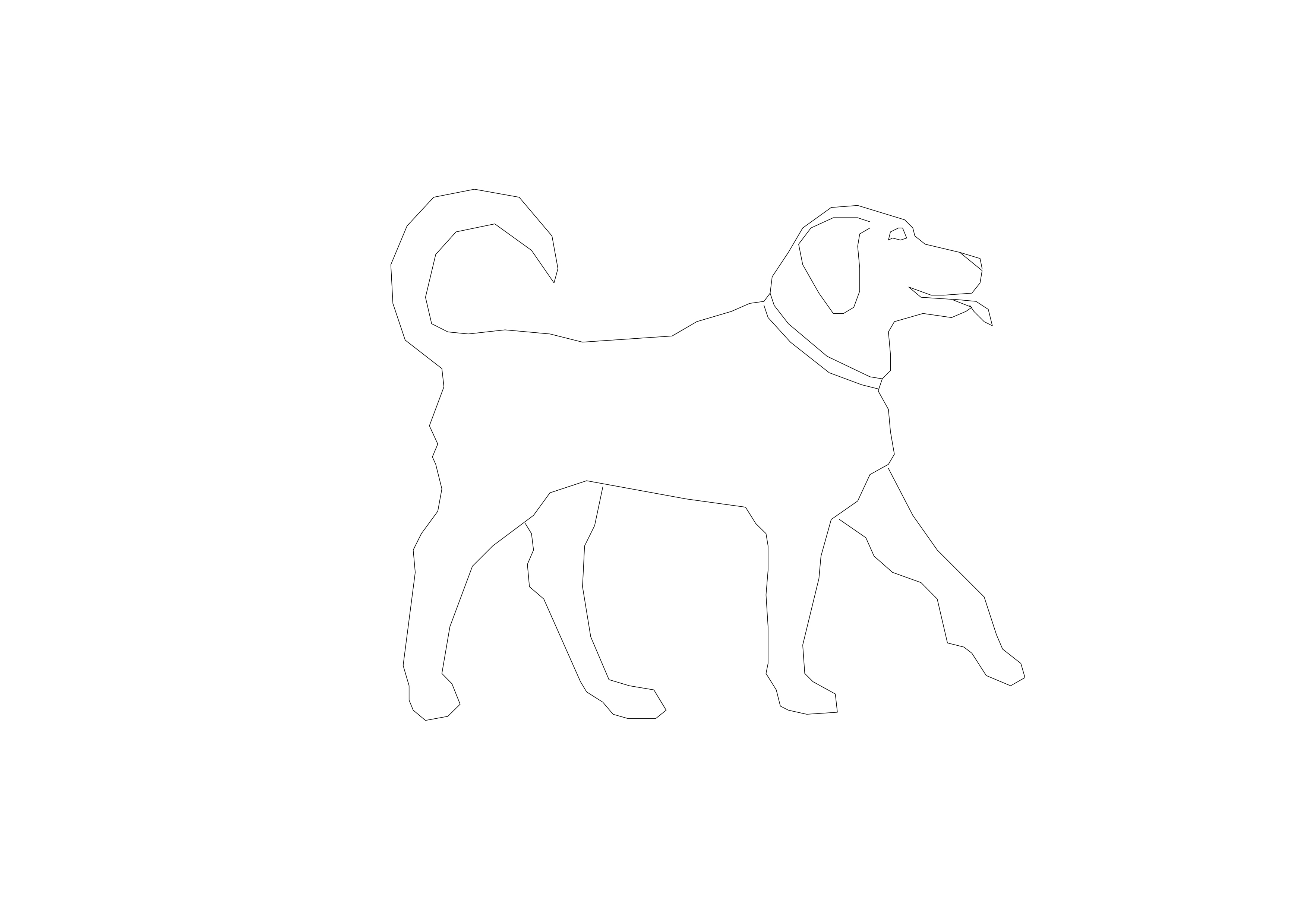 Free Dog CAD Block – DWG, DXF, PDF Format