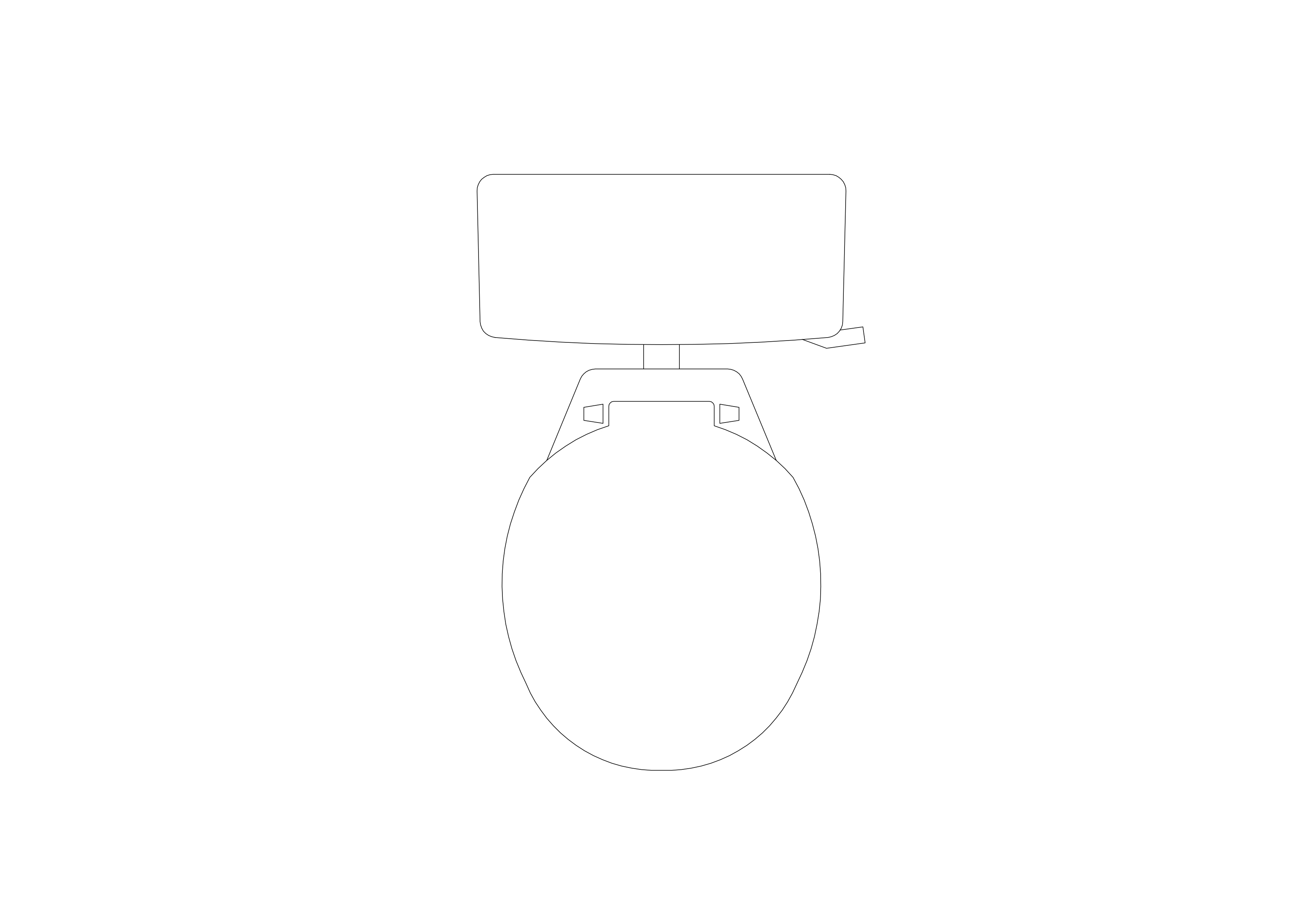 Free Toilet Top View CAD Block – DWG, DXF, PDF Format